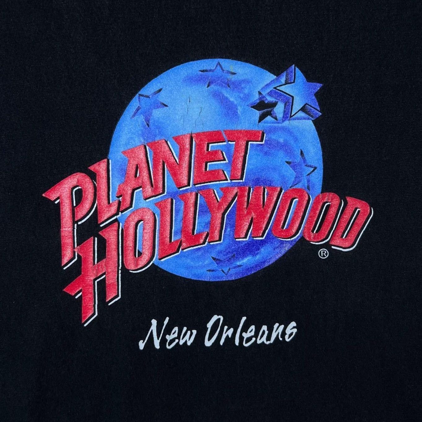 Planet Hollywood VINTAGE Planet Hollywood New Orleans Souvenir Logo Graphic Black T-Shirt Medium Size US M / EU 48-50 / 2 - 2 Thumbnail