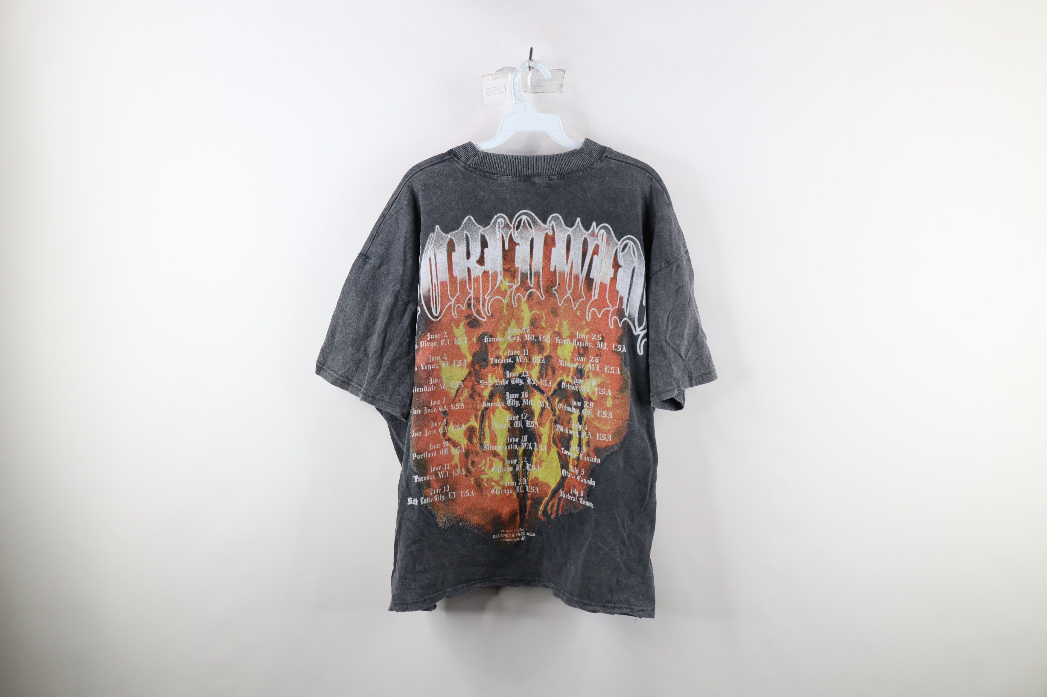 Vintage Vintage Streetwear Worldwide Burning Bodies Boxy Fit T-Shirt Size US XL / EU 56 / 4 - 11 Thumbnail