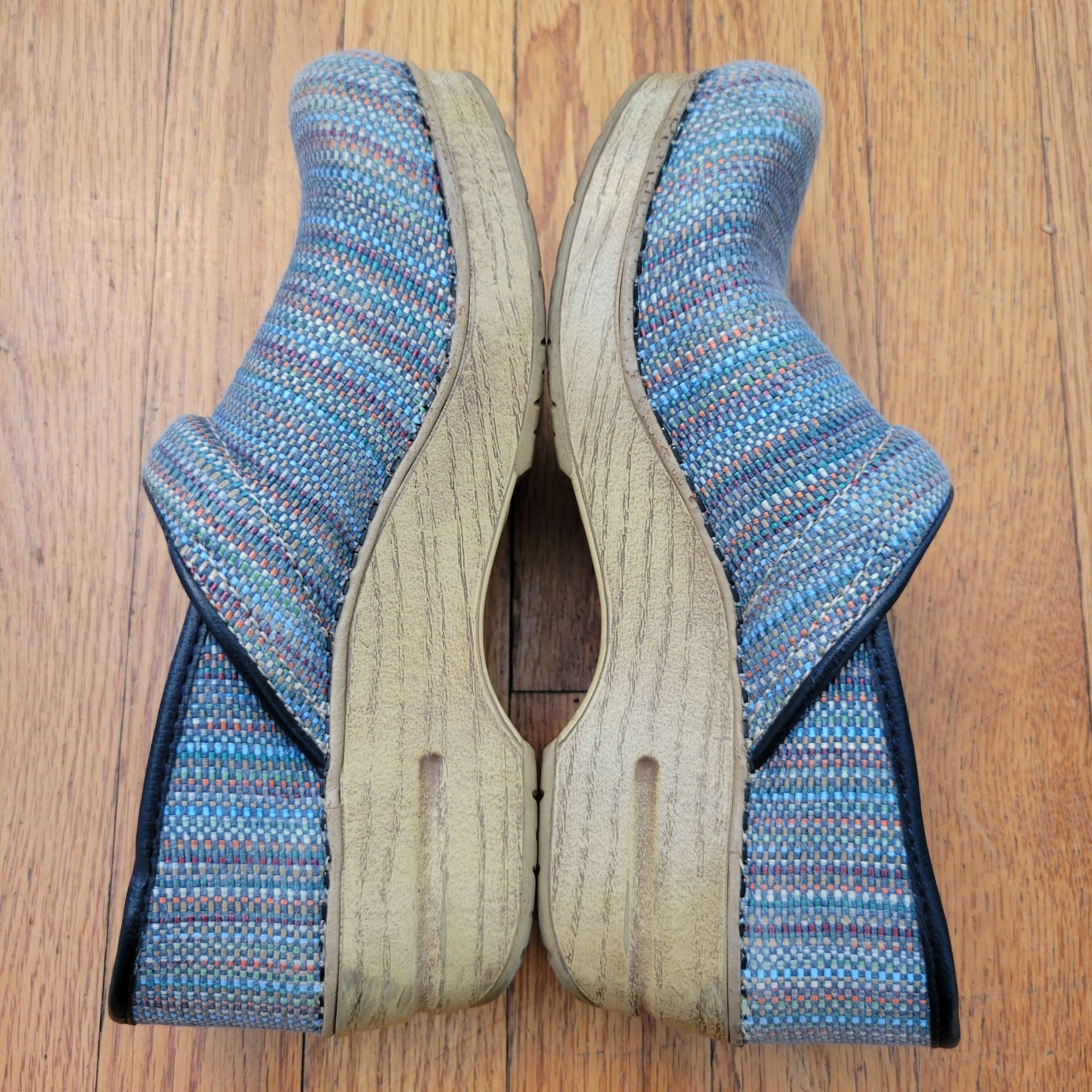 Dansko Dansko 37 Multicolor Fabric Clogs Canvas 6 6.5 Comfort Nurse Size US 6.5 / IT 36.5 - 7 Thumbnail