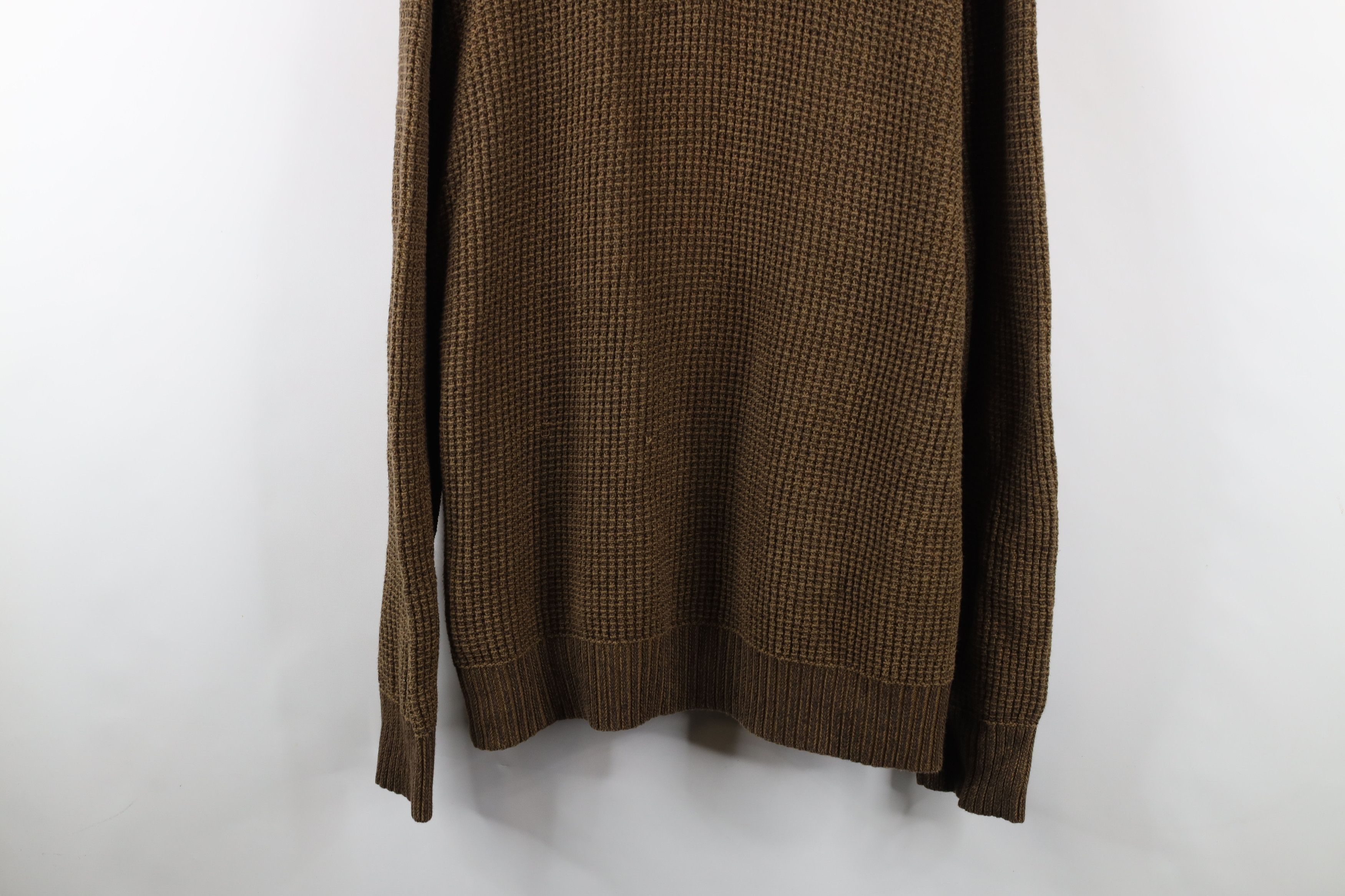 Eddie Bauer × Vintage Vintage Eddie Bauer Thermal Half Zip Pullover Sweater Brown Size US XXL / EU 58 / 5 - 3 Thumbnail