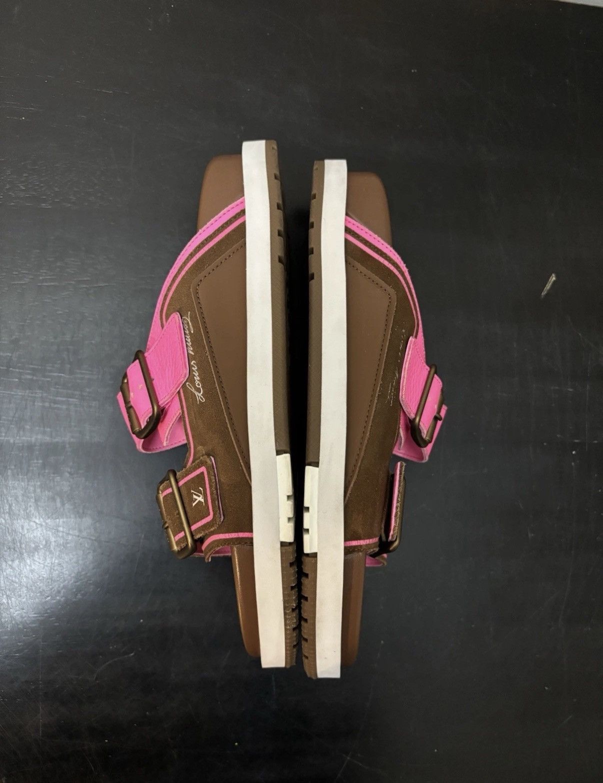 Louis Vuitton Louis Vuitton LV Trainer Mule Sandals Brown Pink Size US 6 / EU 39 - 3 Thumbnail