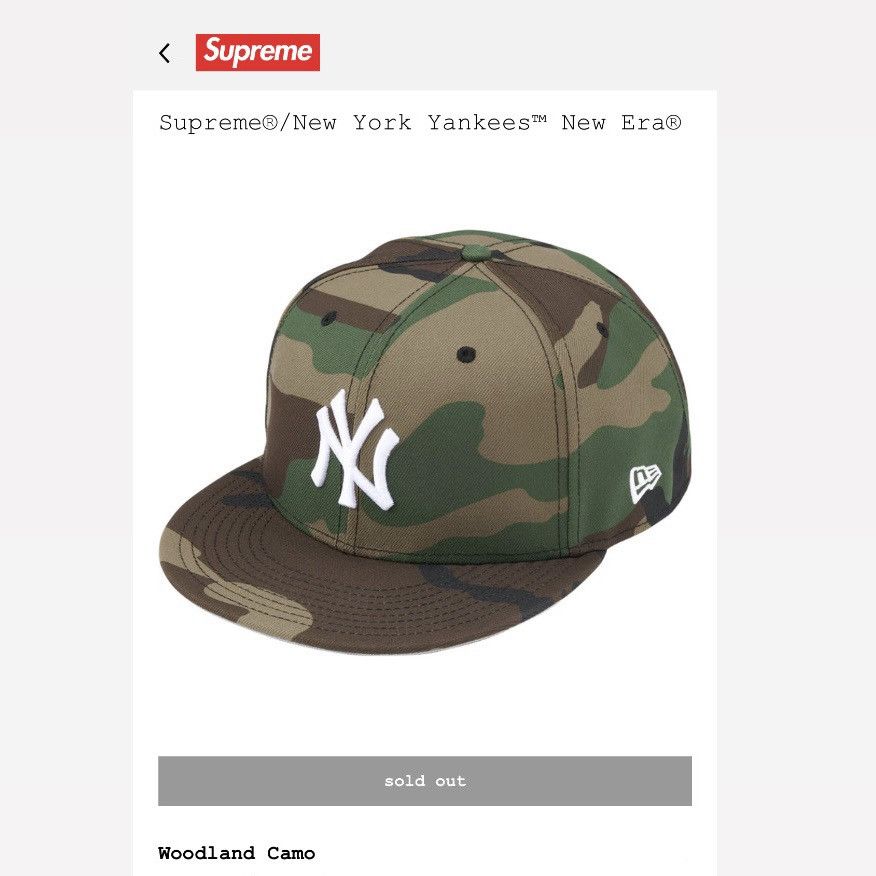In Hand) 7 1/2 Supreme SS26 x New York Yankees New Era Hat