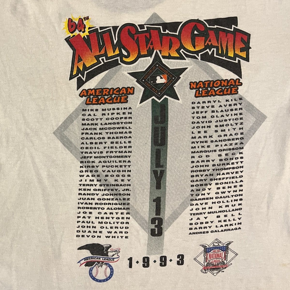 Salem Sportswear 90s Mid Summer Classic / Fan Fest / All Star Game T-Shirt Size US L / EU 52-54 / 3 - 4 Thumbnail