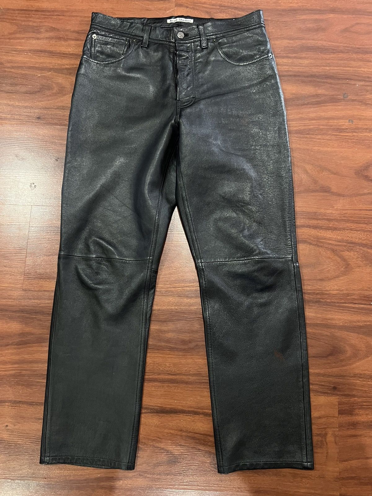 Acne Studios Acne Studios Lambskin Leather pant 48 FN-MN-TROU000014 Size US 32 / EU 48 - 4 Thumbnail