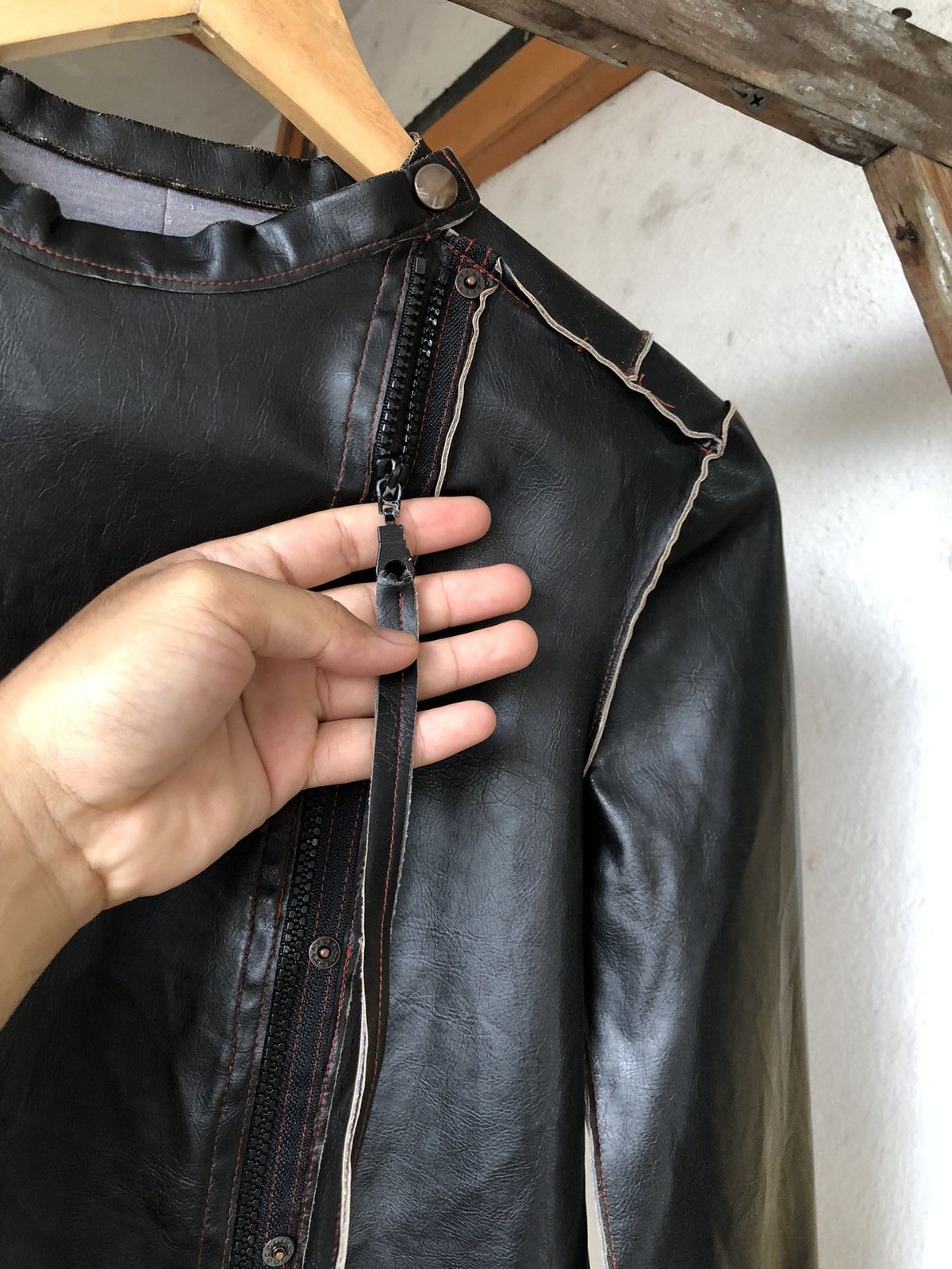 Japanese Brand Rare❗️Wooxoom Bondage Punk Pvc Jacket If Six Was Nine Size M / US 6-8 / IT 42-44 - 14 Thumbnail