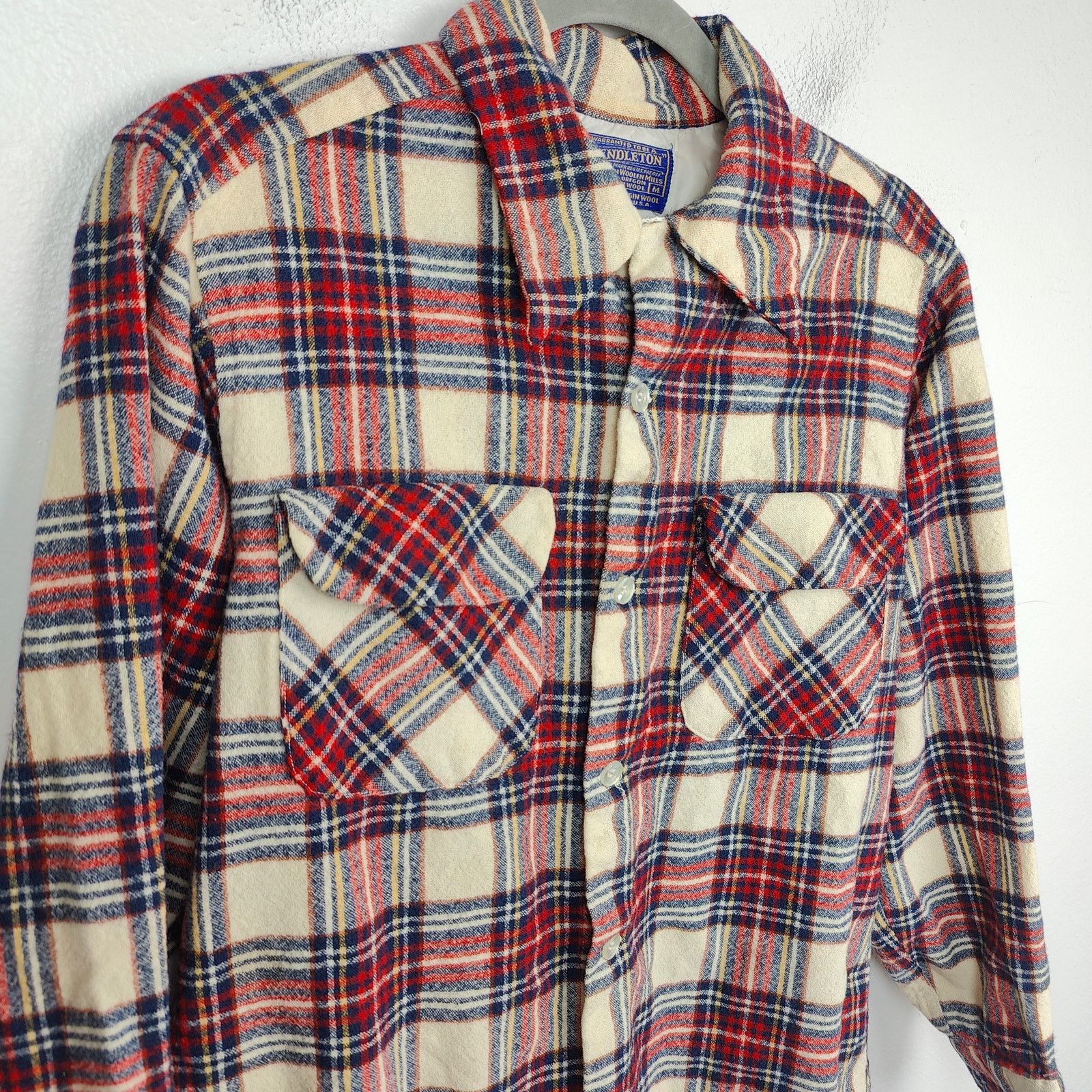 Pendleton Vintage 60s 70s Pendleton Wool Board Shirt Mens Medium Size US M / EU 48-50 / 2 - 3 Thumbnail
