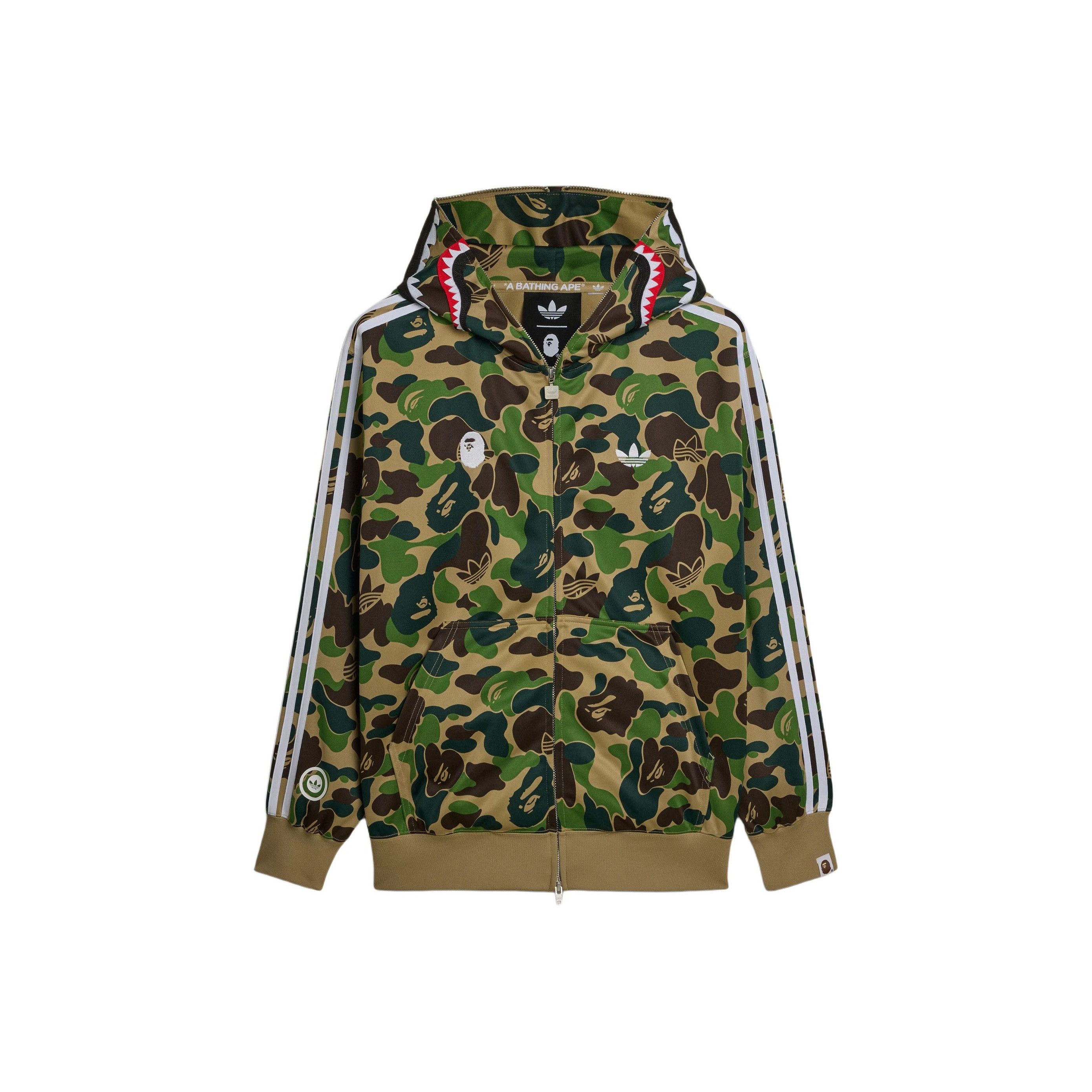 Adidas × Bape BAPE A BATHING APE x ADIDAS MENS TRACK TOP LARGE