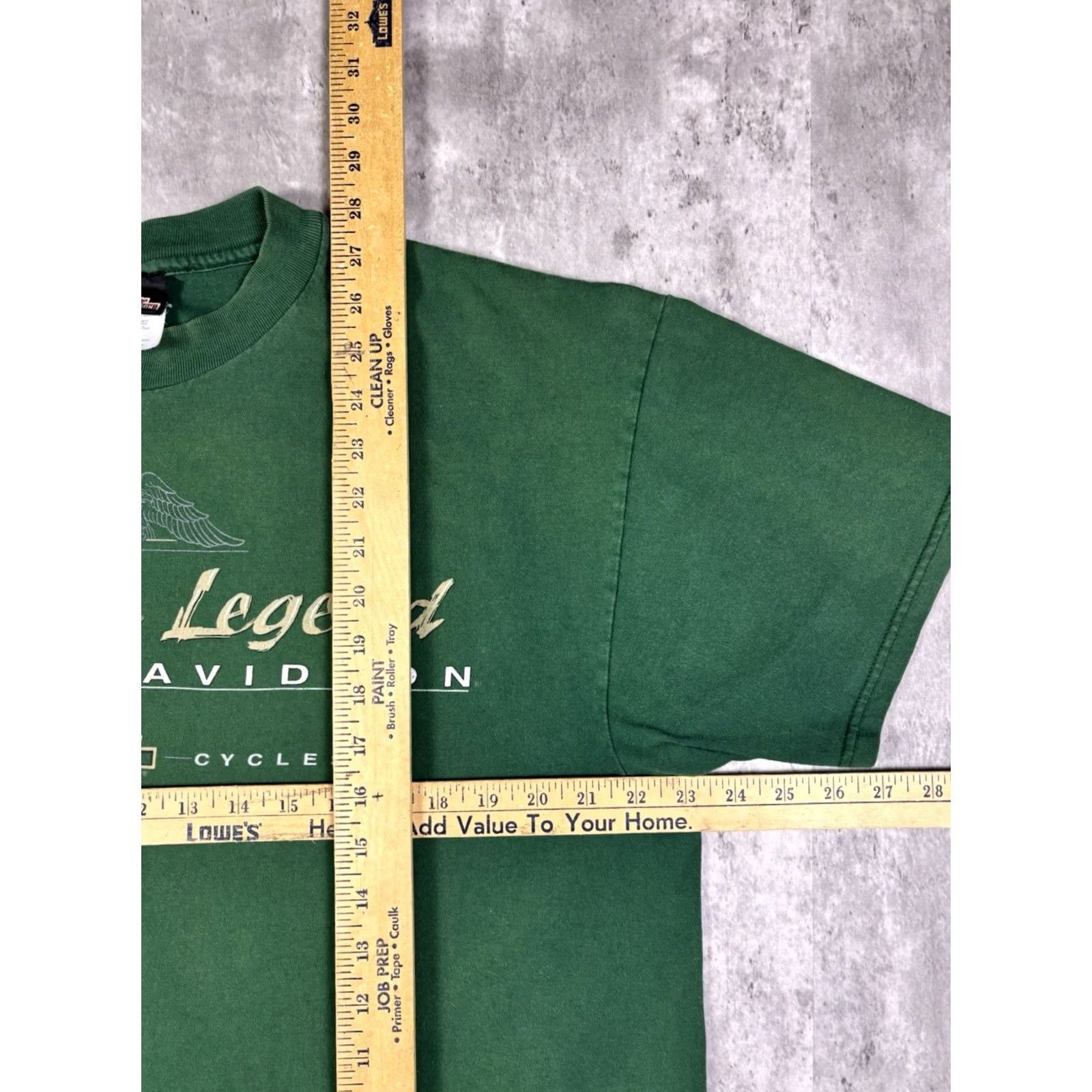 Harley Davidson VINTAGE Harley-Davidson T-Shirt Graphic Print 90s Biker Ride The Legend Crew Neck XL Green Men Short Sleeve Regular Size US XL / EU 56 / 4 - 5 Thumbnail