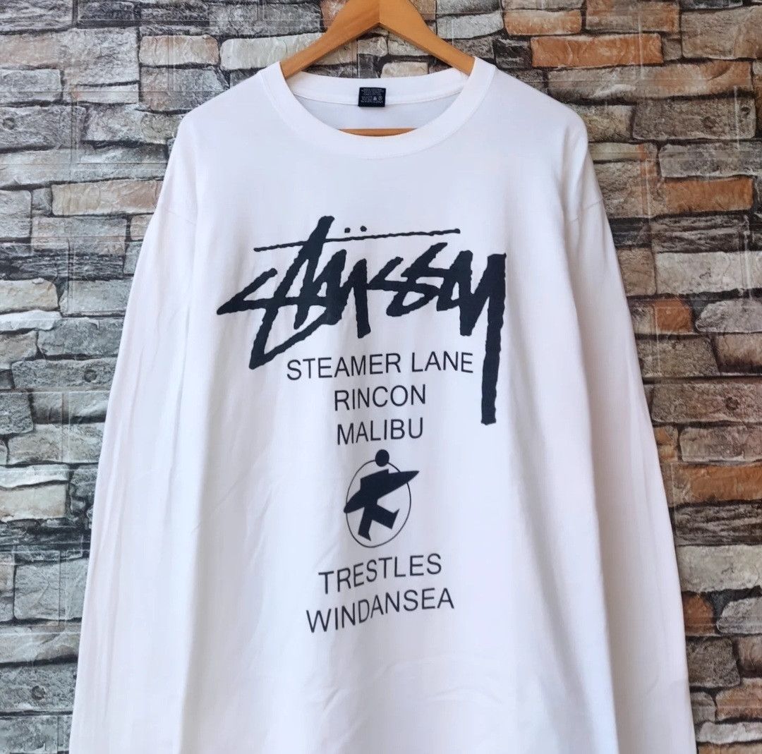 Stussy Vintage Stussy Steamer Lane Long Sleeve Size US XL / EU 56 / 4 - 2 Thumbnail
