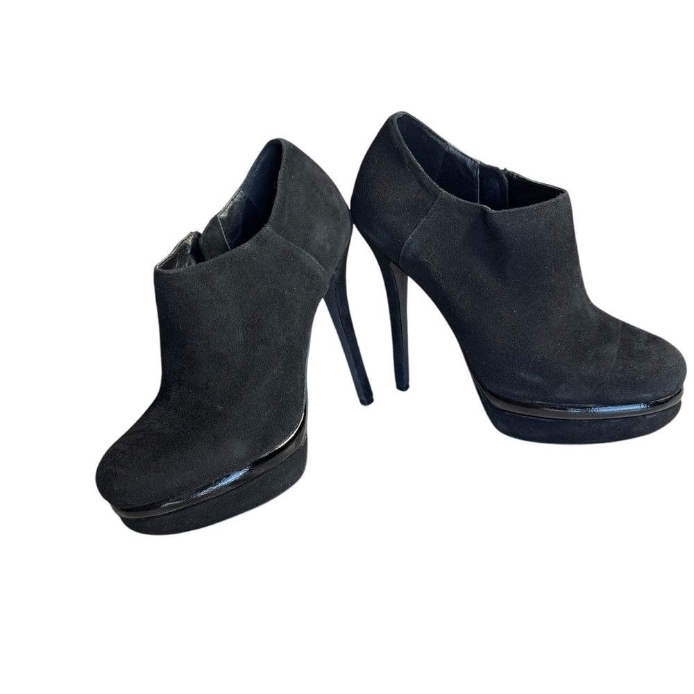 Other Kelsi Dagger Black Suede Platform High Heel Ankle Boots Siz Size US 8 / IT 38 - 4 Thumbnail