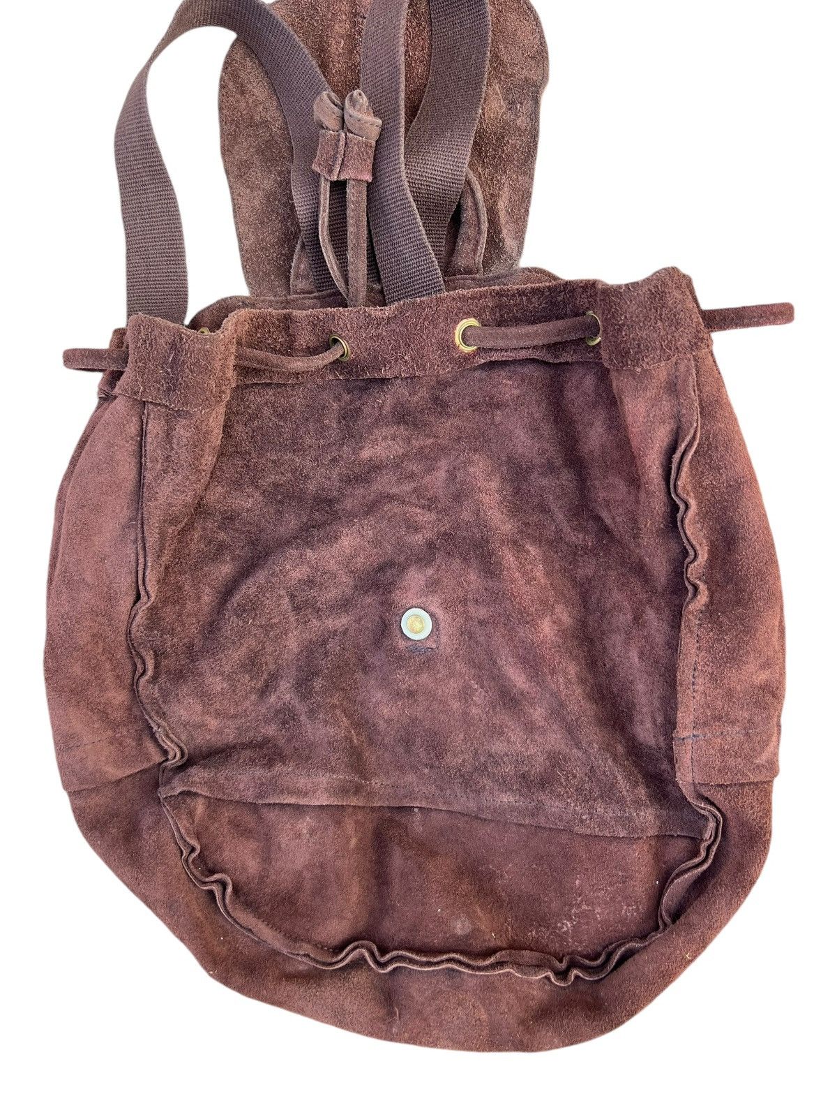 Leather Vintage 90s VIA DEMIZON Japan Suede Leather Backpack Bag Size ONE SIZE - 22 Thumbnail