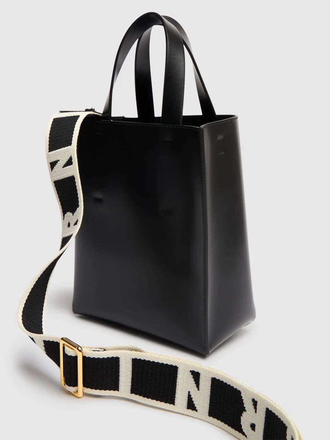 Marni MARNI Museo Mini Black Leather Shoulder Bag New & Authentic Size ONE SIZE - 3 Thumbnail