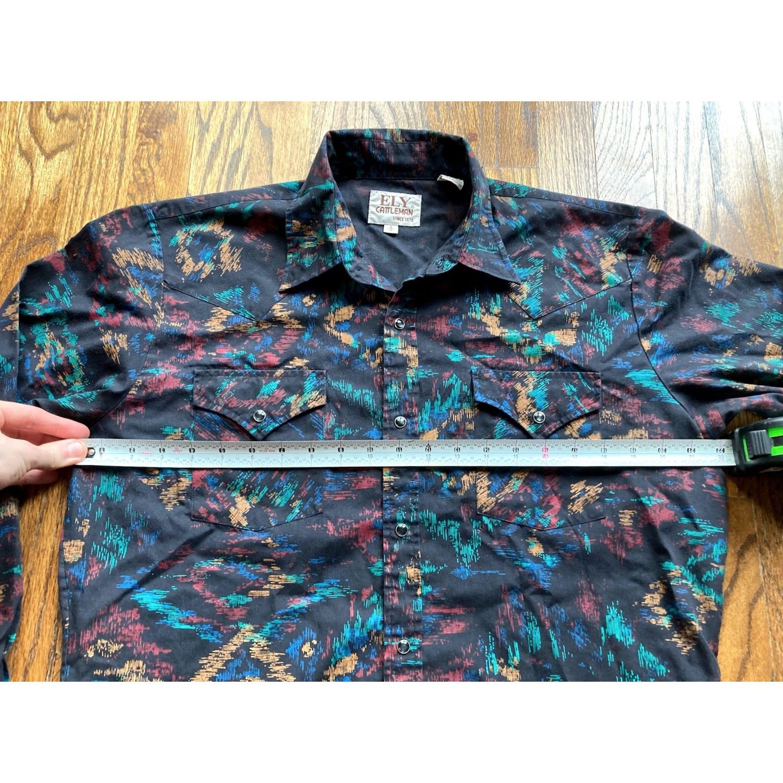 Vintage VINTAGE Ely Cattleman Western Pearl Snap Shirt Mens XL 16 35 AOP Long Sleeve Party VTG Size US XL / EU 56 / 4 - 7 Thumbnail