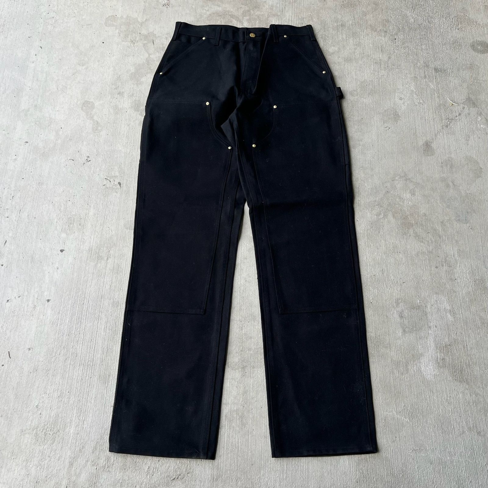 Carhartt × Vintage Carhartt black double knee work wear carpenter pants Size US 34 / EU 50 - 1 Thumbnail