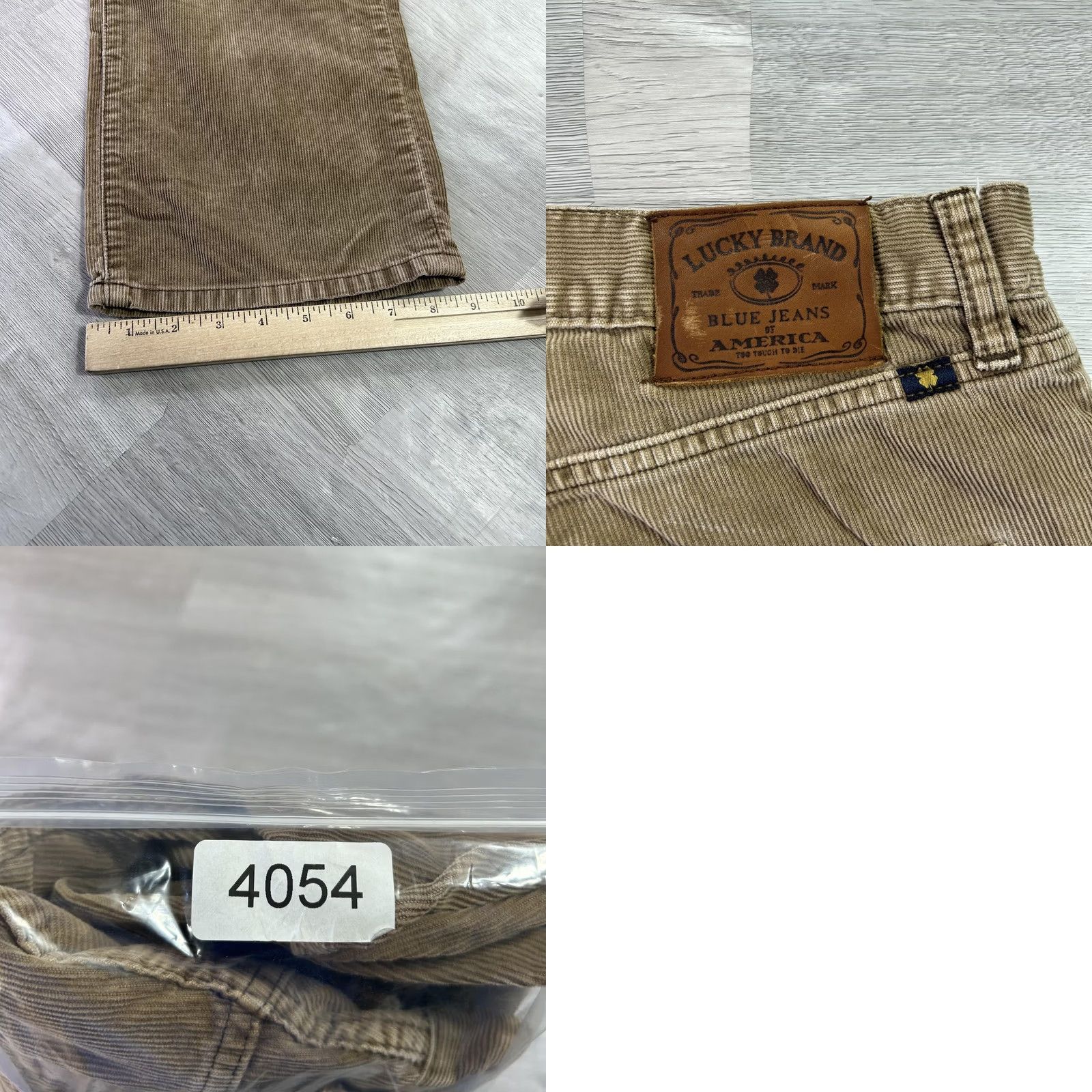 Lucky Brand Lucky Brand 221 Original Straight Pants Mens 34x32 Beige Corduroy Khakis Casual 5-Pocket Size US 34 / EU 50 - 9 Thumbnail