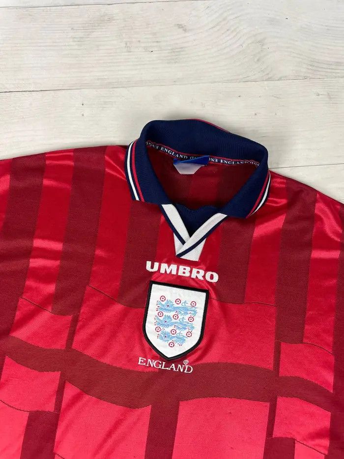 Umbro Vintage Umbro England 1997 1999 Away Shirt SoccerJersey Size US XXL / EU 58 / 5 - 2 Thumbnail