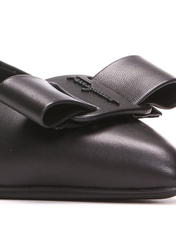 Salvatore Ferragamo o1y0426 Ballet Flats in Black Size US 6 / IT 36 - 3 Thumbnail