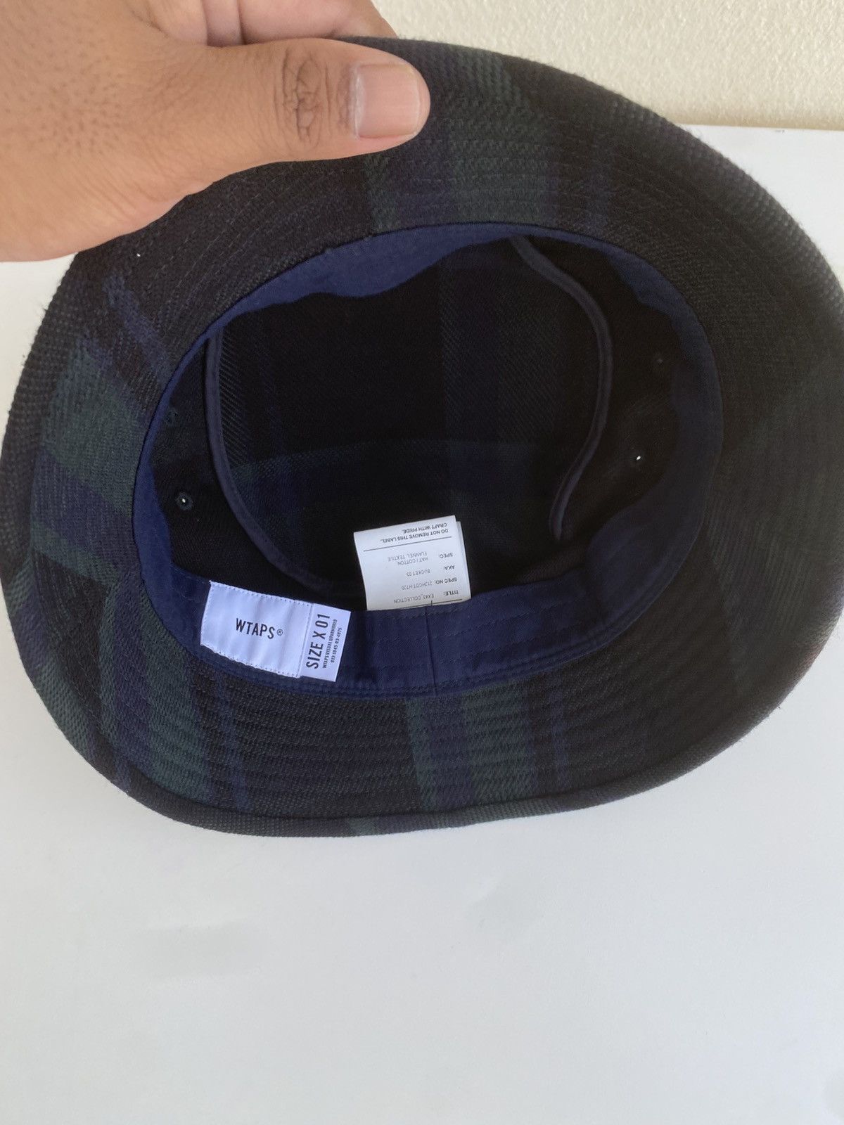 Wtaps Rare WTAPS Checkered Design Cotton Bucket Hat Size ONE SIZE - 13 Thumbnail