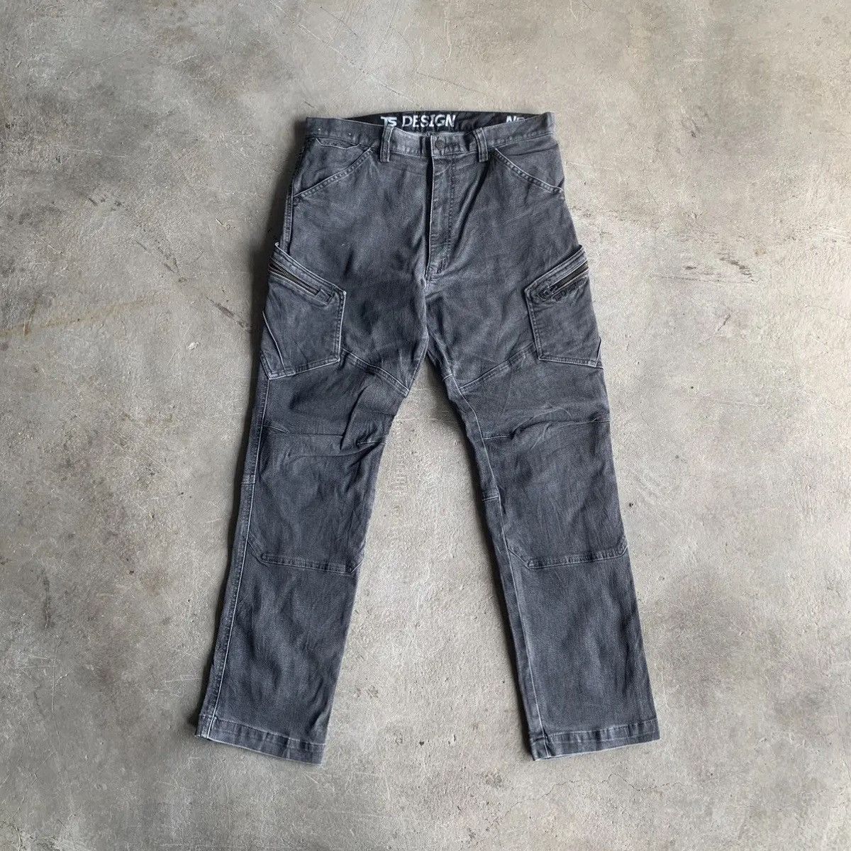 Japanese Brand 💥 STEALS 💥 Top Shaleton Faded Rugged Trousers Biker Pants Size US 33 - 1 Thumbnail