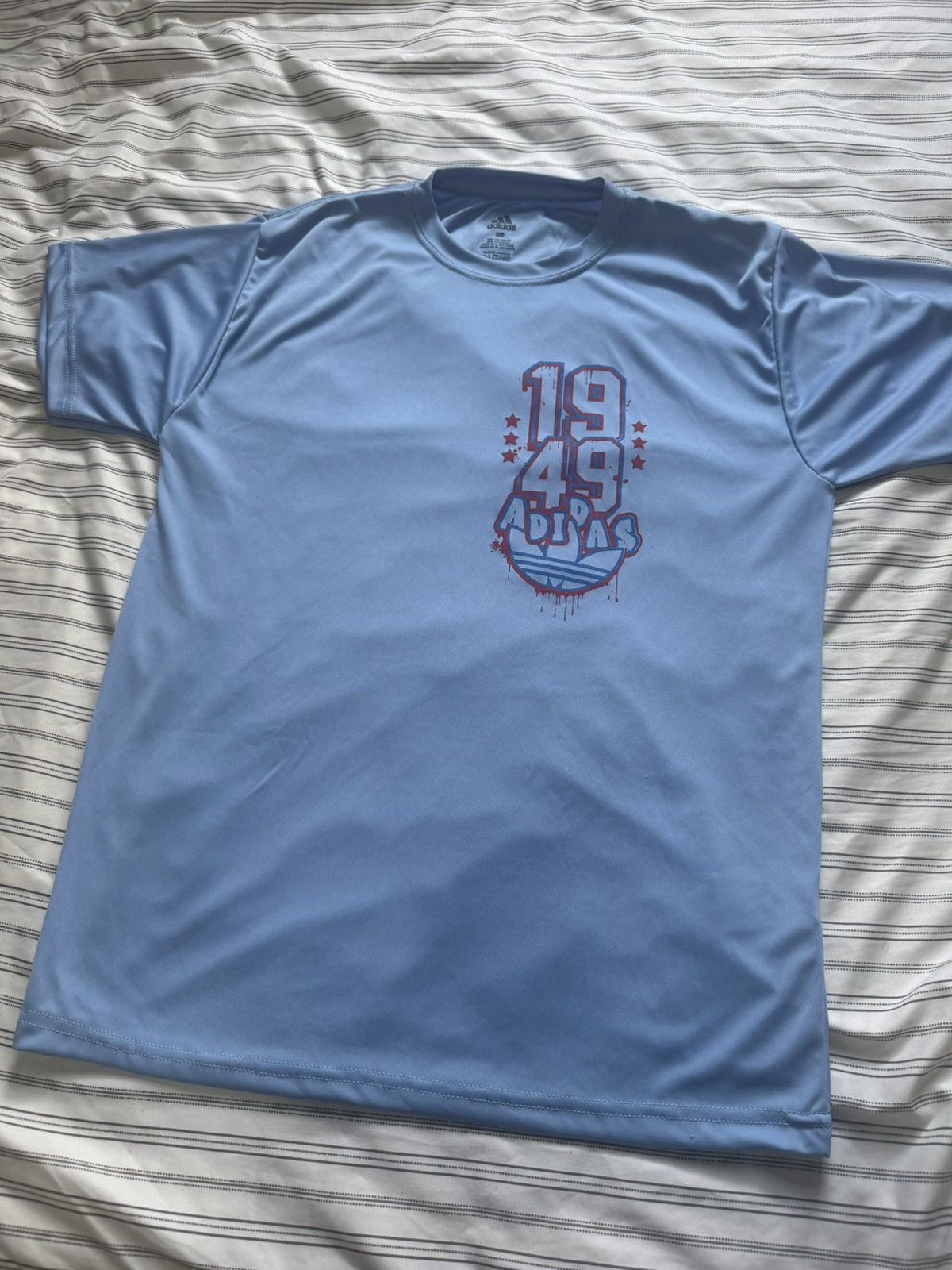Adidas Adidas 1949 Blue Graphic Tee Men’s Medium Size US M / EU 48-50 / 2 - 3 Thumbnail