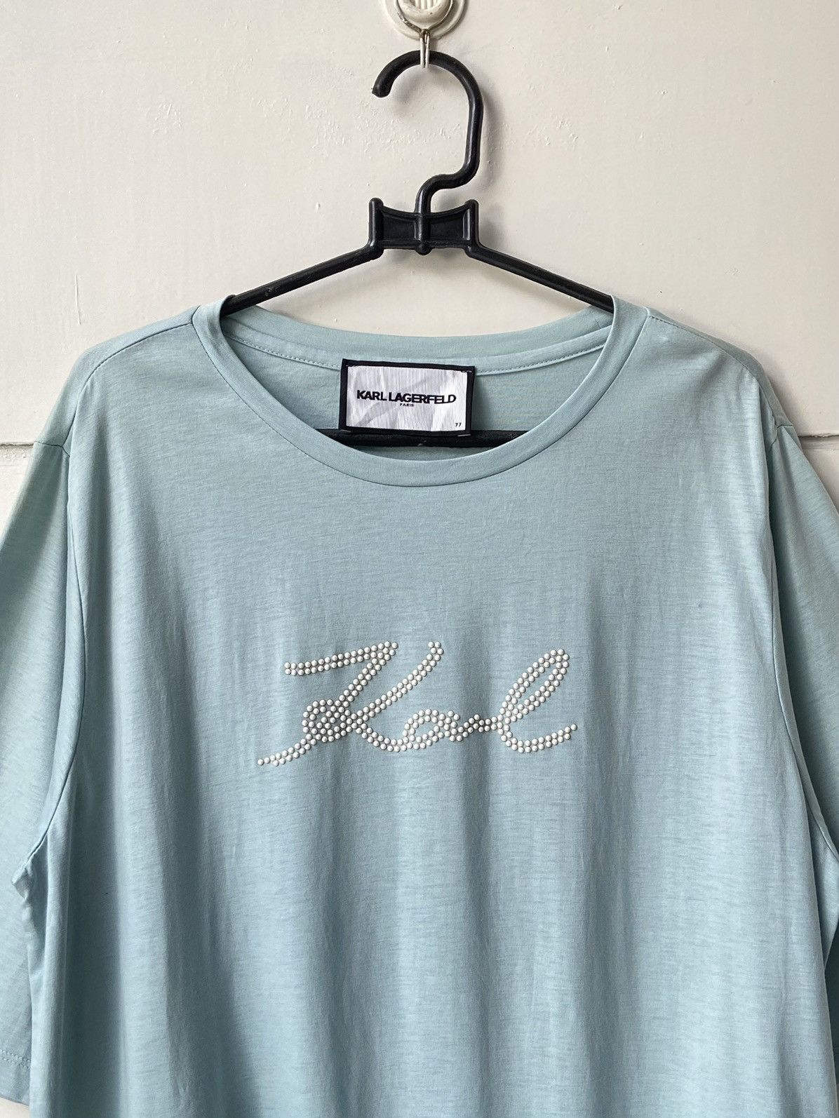 Karl Lagerfeld KARL LAGERFELD Blue T-shirt Size US S / EU 44-46 / 1 - 3 Thumbnail