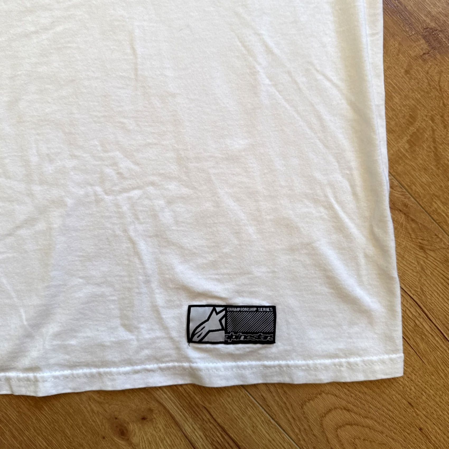 Alpinestars Alpinestars Championship Series Men Shirt 2XL White Logo Y2K Short Sleeve Tee Size US XXL / EU 58 / 5 - 3 Thumbnail