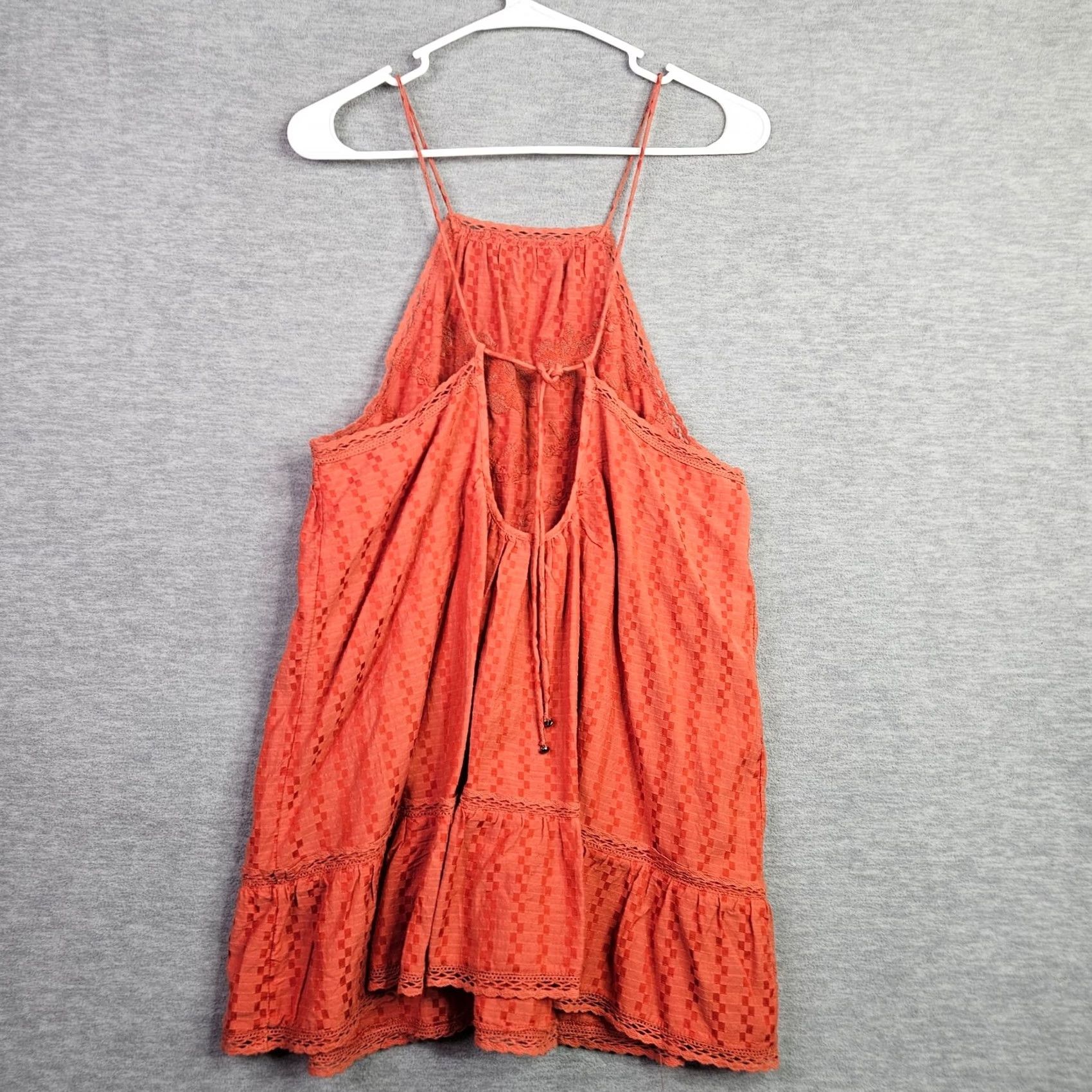 Free People FREE PEOPLE Elisa Tunic Lace Top Paprika Orange NWT Size M Size M / US 6-8 / IT 42-44 - 2 Thumbnail