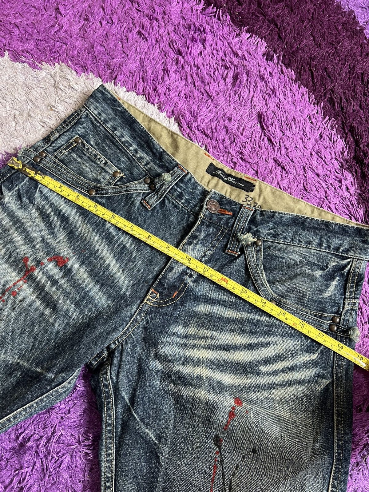 If Six Was Nine × Japanese Brand × Vintage Root Three Style Flare Denim Jeans Size US 32 / EU 48 - 11 Thumbnail