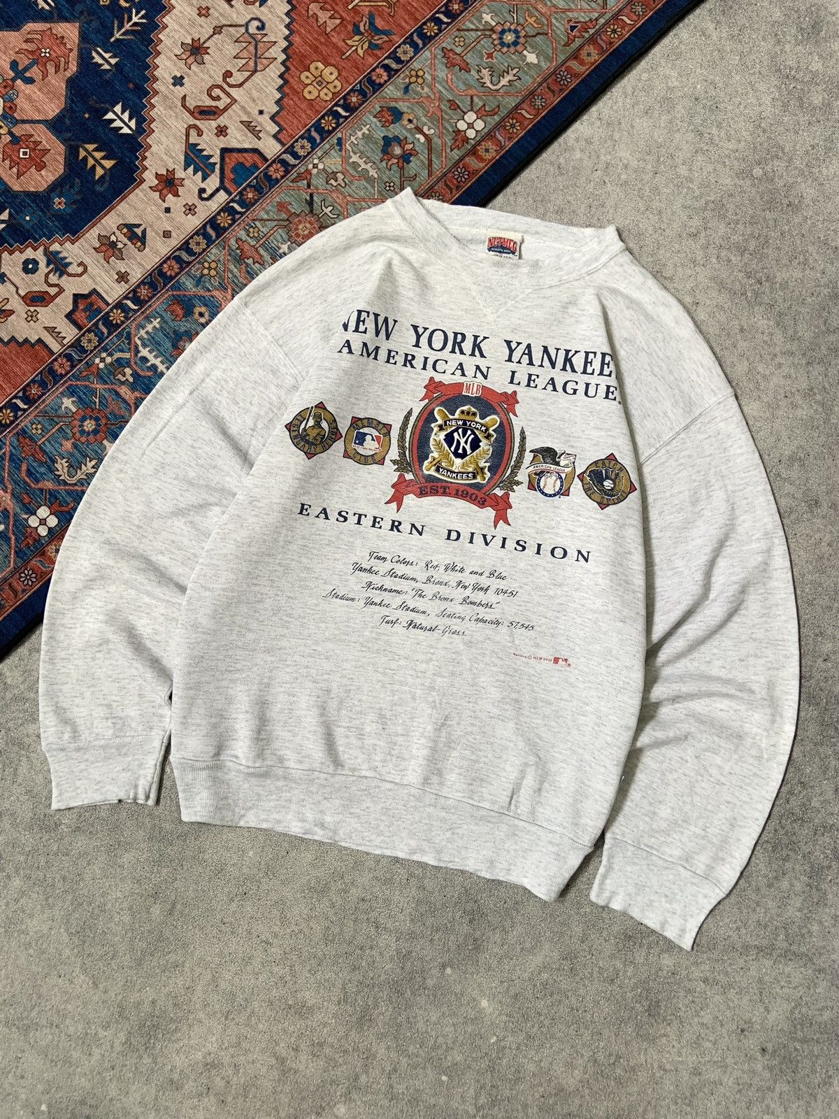 MLB × Nutmeg Vtg 90’s Nutmeg MLB Yankees Size US L / EU 52-54 / 3 - 2 Thumbnail