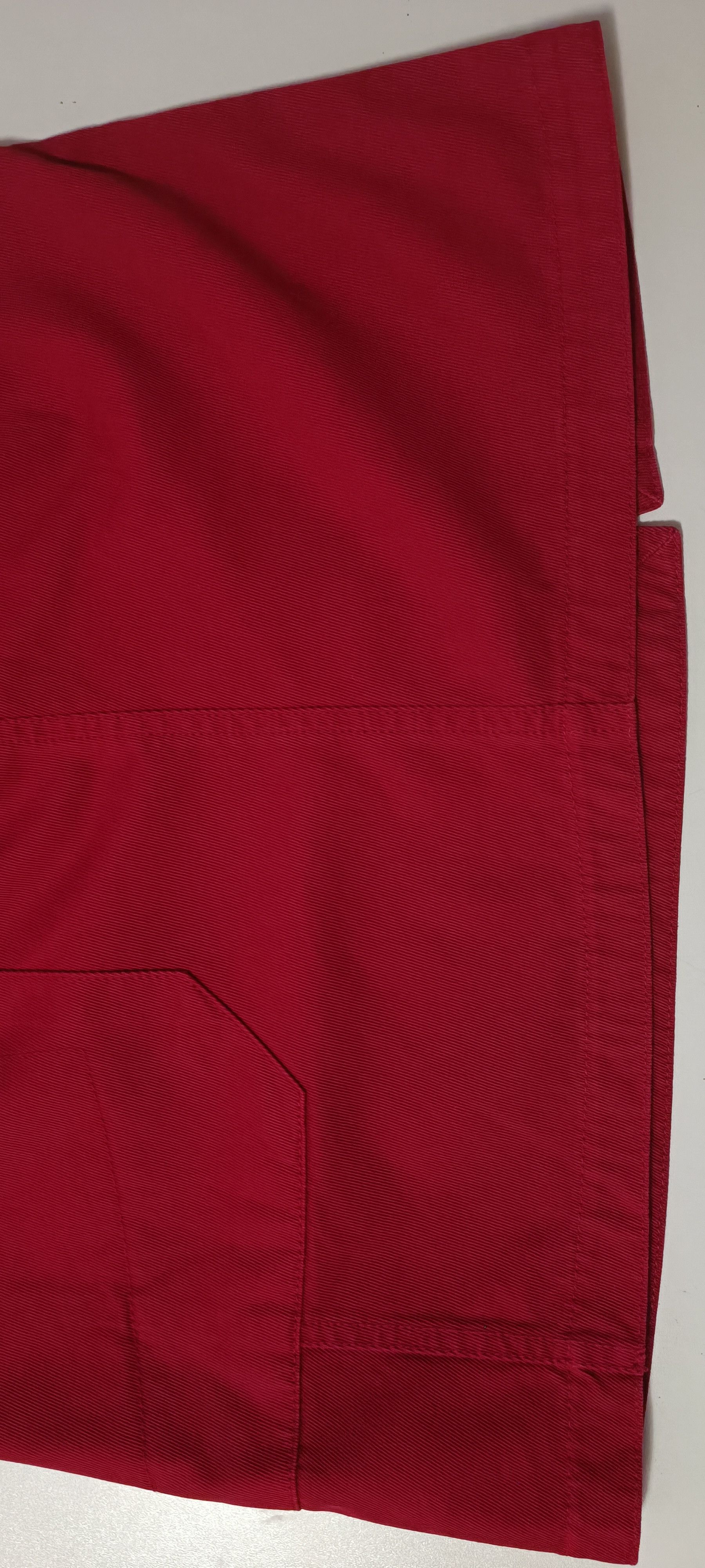 Jean Paul Gaultier 2000's - Asymmetric mini skirt in red denim Size 27" / US 4 / IT 40 - 21 Thumbnail