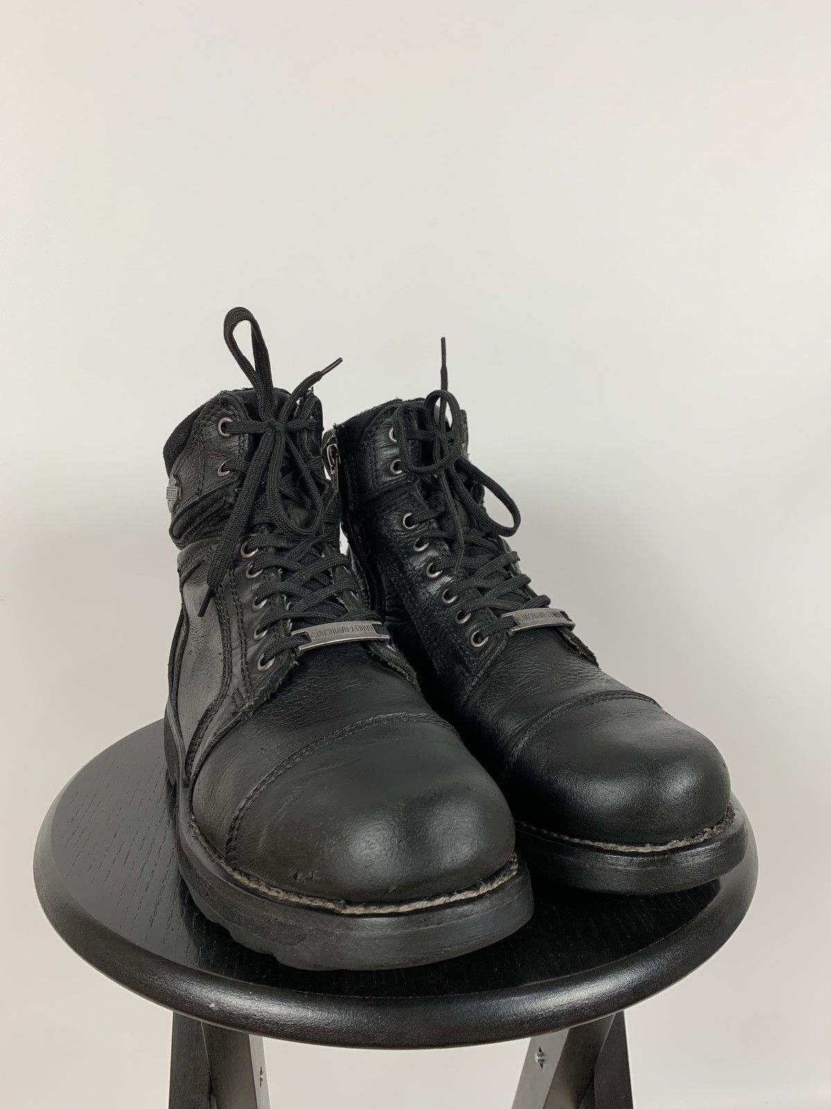 Harley Davidson Vintage Harley Davidson Black Leather Boots Size US 9 / EU 42 - 8 Thumbnail
