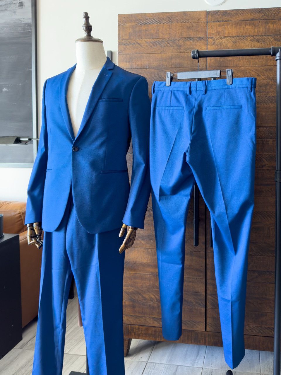 Zara Zara Navy Suit 40 + extra pants 31+32: Like New Size 40R - 1 Thumbnail