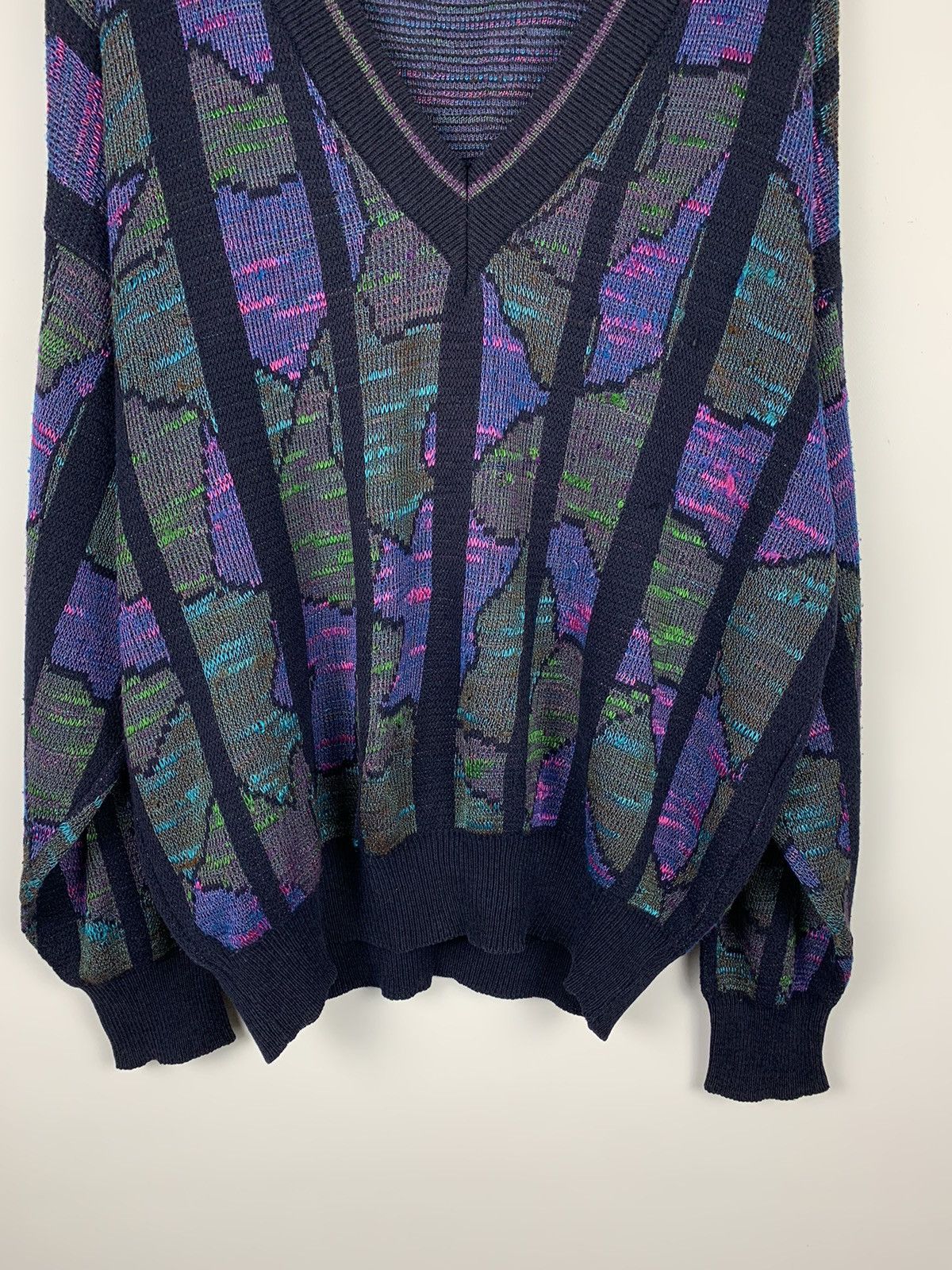 Adidas Adidas Vintage Knitted Sweater V-Neck 90’s Coogi Style Size US S / EU 44-46 / 1 - 3 Thumbnail