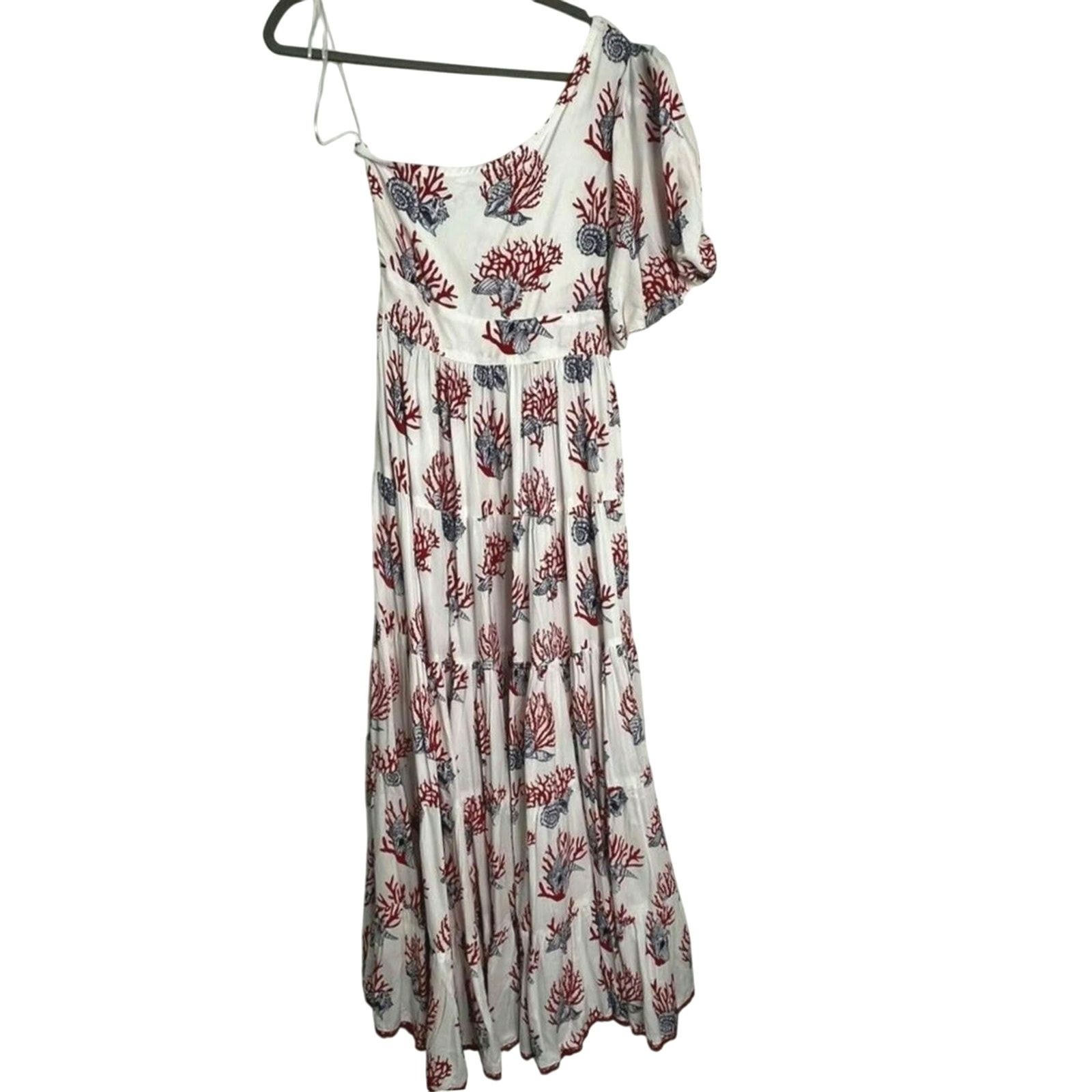 Anthropologie New Priya Israni Puff One-Shoulder Belted Maxi Dress XXSP Size XXS / US 00 / IT 34 - 7 Thumbnail
