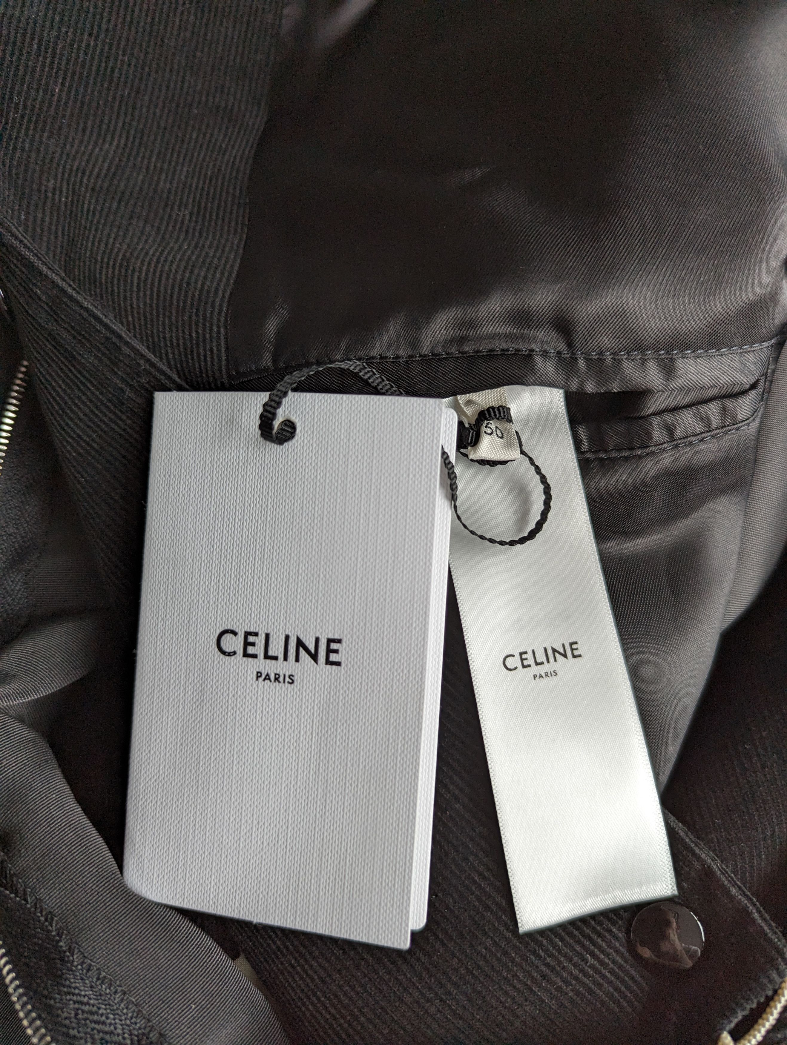 Celine BNWT CELINE BLACK CORDUROY TEDDY JACKET BOMBER SIZE 50 Size US M / EU 48-50 / 2 - 12 Thumbnail