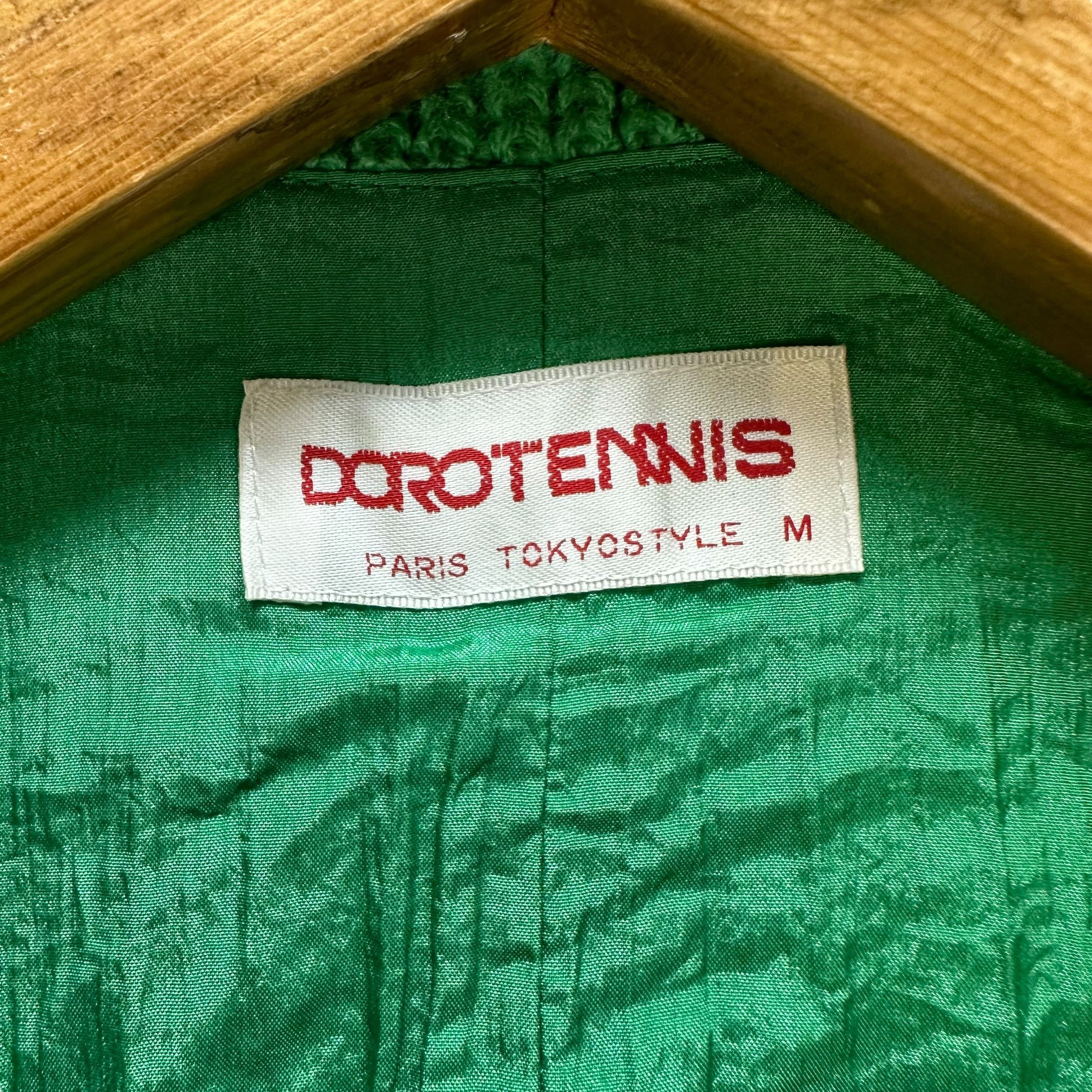 Vintage DOROTENNIS Paris Tokyo Style Hybrid Knitted Jacket #A72-1743 Size M / US 6-8 / IT 42-44 - 7 Thumbnail