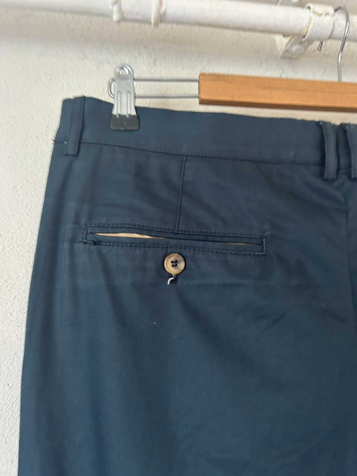 Brunello Cucinelli Navy Cotton Tailored Trousers Size US 40 / EU 56 - 7 Thumbnail