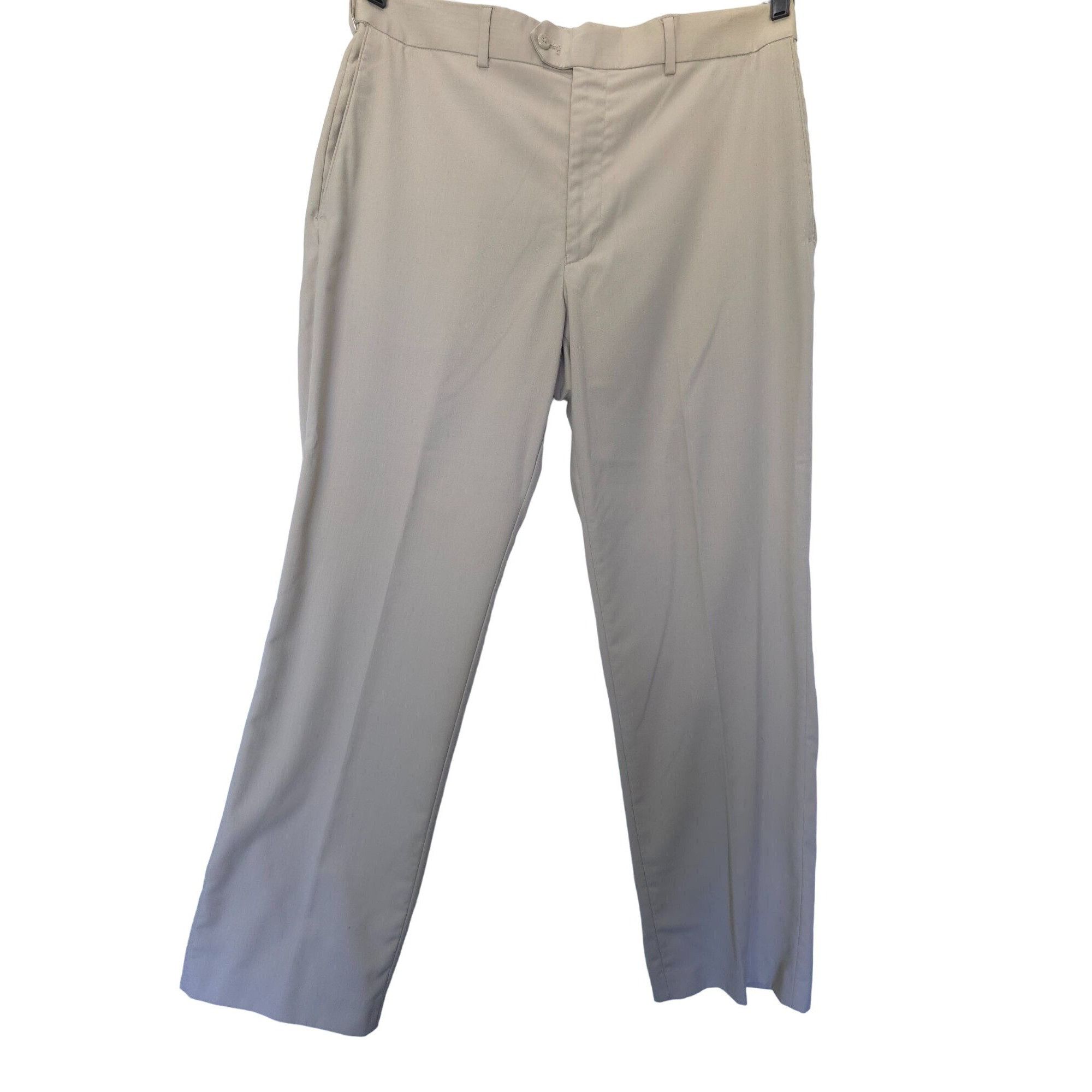 Stafford Stafford Mens Classic Fit Tan Dress Pants 36x32 Year Round 6 Size US 36 / EU 52 - 1 Thumbnail