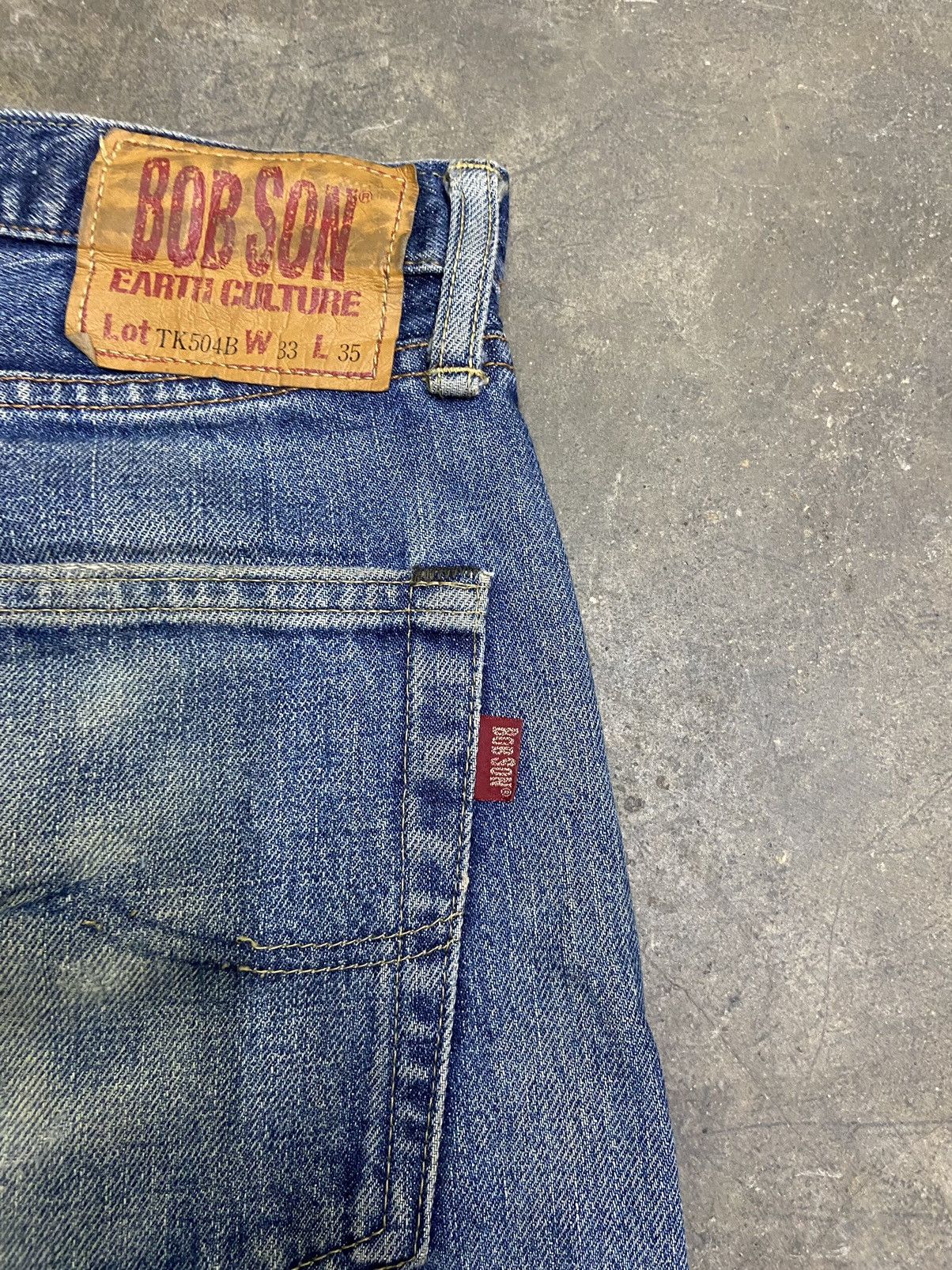 Beauty Beast 🔥 Vintage Bobson jeans distressed denim selvedge if 6 was 9 Size US 35 - 18 Thumbnail