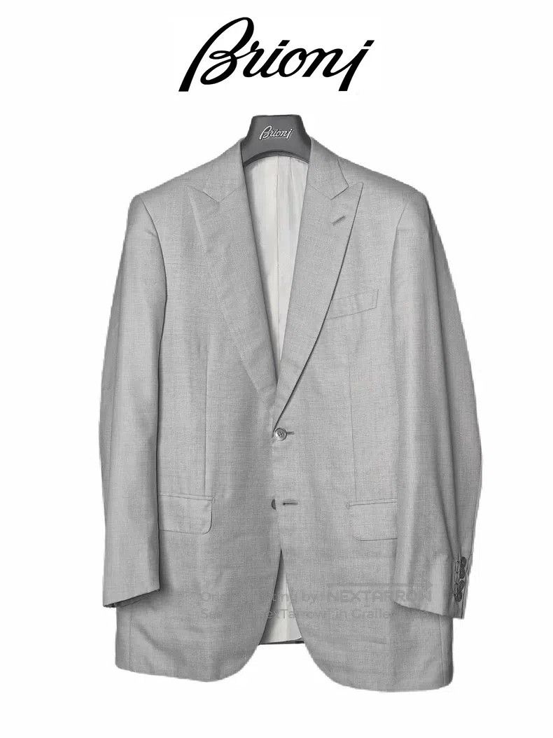 Brioni Brioni Wool and silk handmade single-breasted suit Size US M / EU 48-50 / 2 - 1 Thumbnail