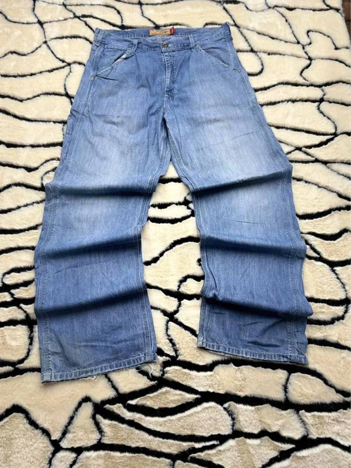Other Men’s vintage carpenter workwear wide leg jeans size 34x34 Size US 34 / EU 50 - 1 Thumbnail
