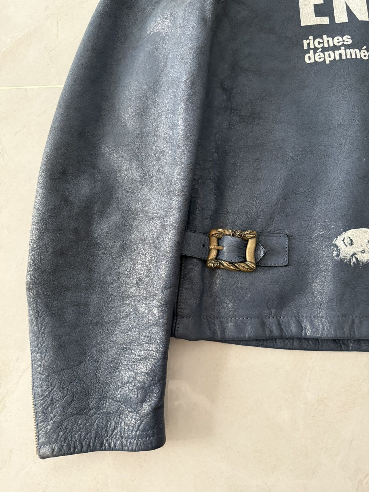 Enfants Riches Deprimes Enfants Riches Deprimes Blue Bull Woman Leather Jacket Sz.M Size US M / EU 48-50 / 2 - 5 Thumbnail