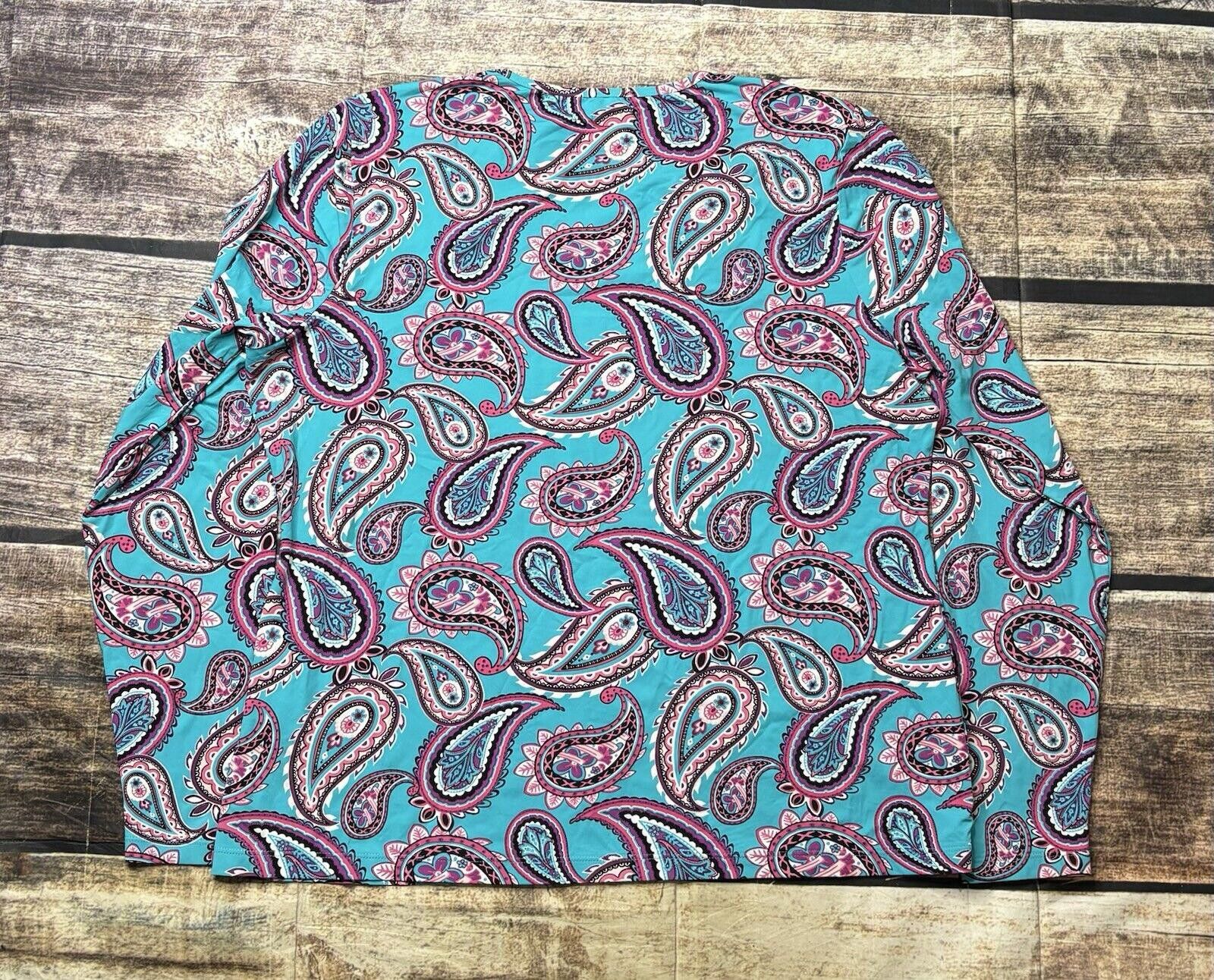 Lands' End Lands' End Top Women's XL 18 Paisley Nylon Stretch Beach Size XL / US 12-14 / IT 48-50 - 3 Thumbnail