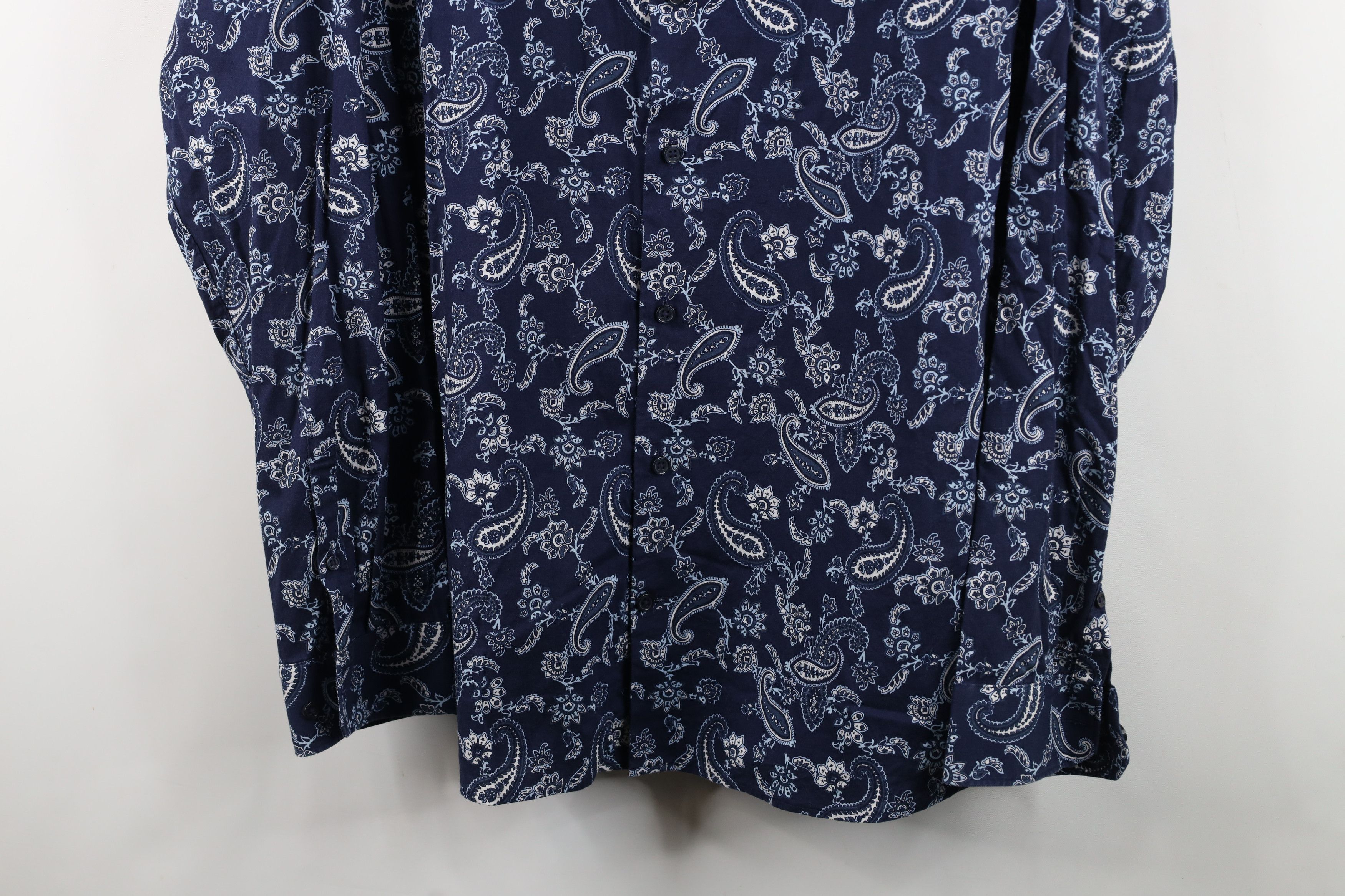 Express Express Slim Paisley Geometric Collared Button Shirt Cotton Size US XXL / EU 58 / 5 - 3 Thumbnail