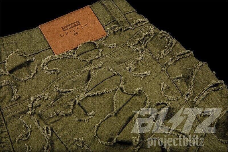 Supreme FW22 SUPREME GRIFFIN 5-POCKET JEAN OLIVE PANTS PANT SIZE 32 Size US 32 / EU 48 - 3 Thumbnail