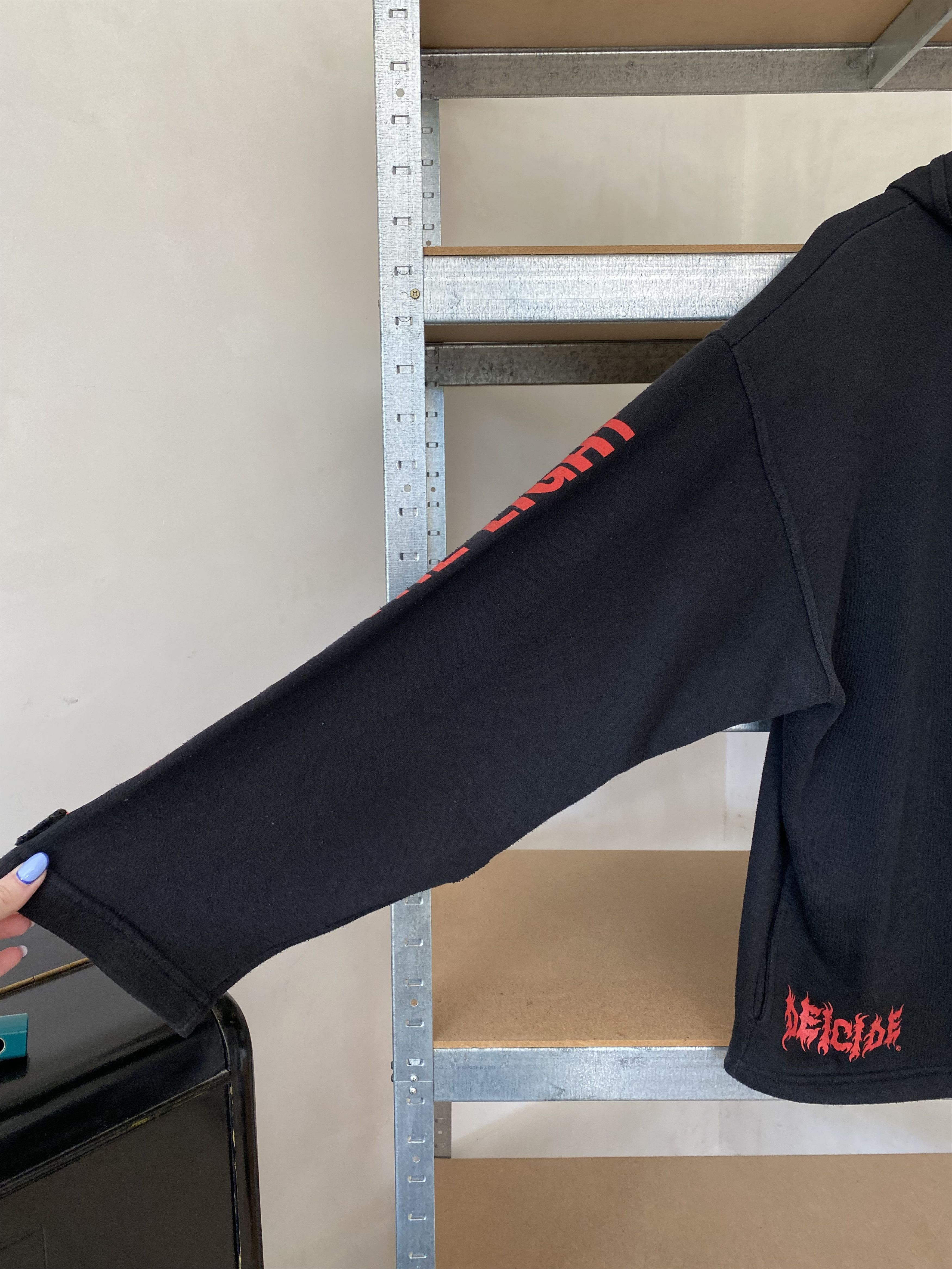 Band Tees × Vintage Deicide Vintage 1995 Behind The Light Zip Up Hoodie Size US XL / EU 56 / 4 - 8 Thumbnail