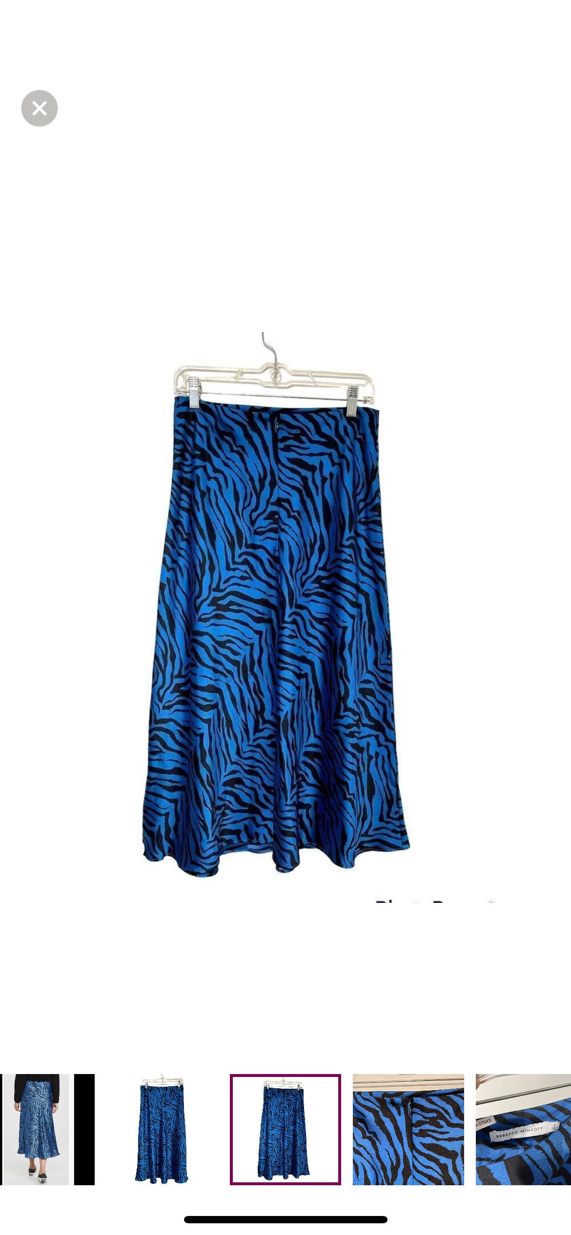 Rebecca Minkoff Davis zebra print midi skirt Size 27" / US 4 / IT 40 - 2 Thumbnail