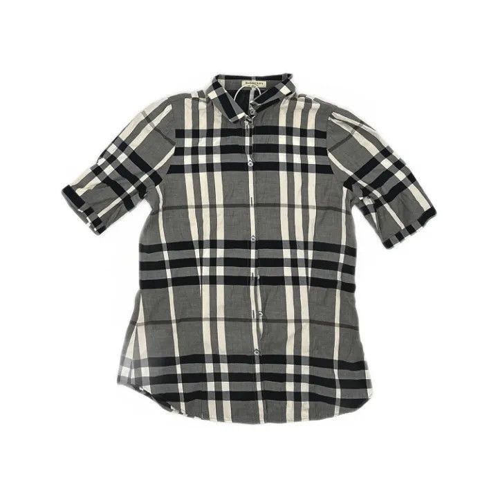 Burberry Burberry Casual Stylish Short Sleeve Button-Up 0079 Size M / US 6-8 / IT 42-44 - 1 Thumbnail