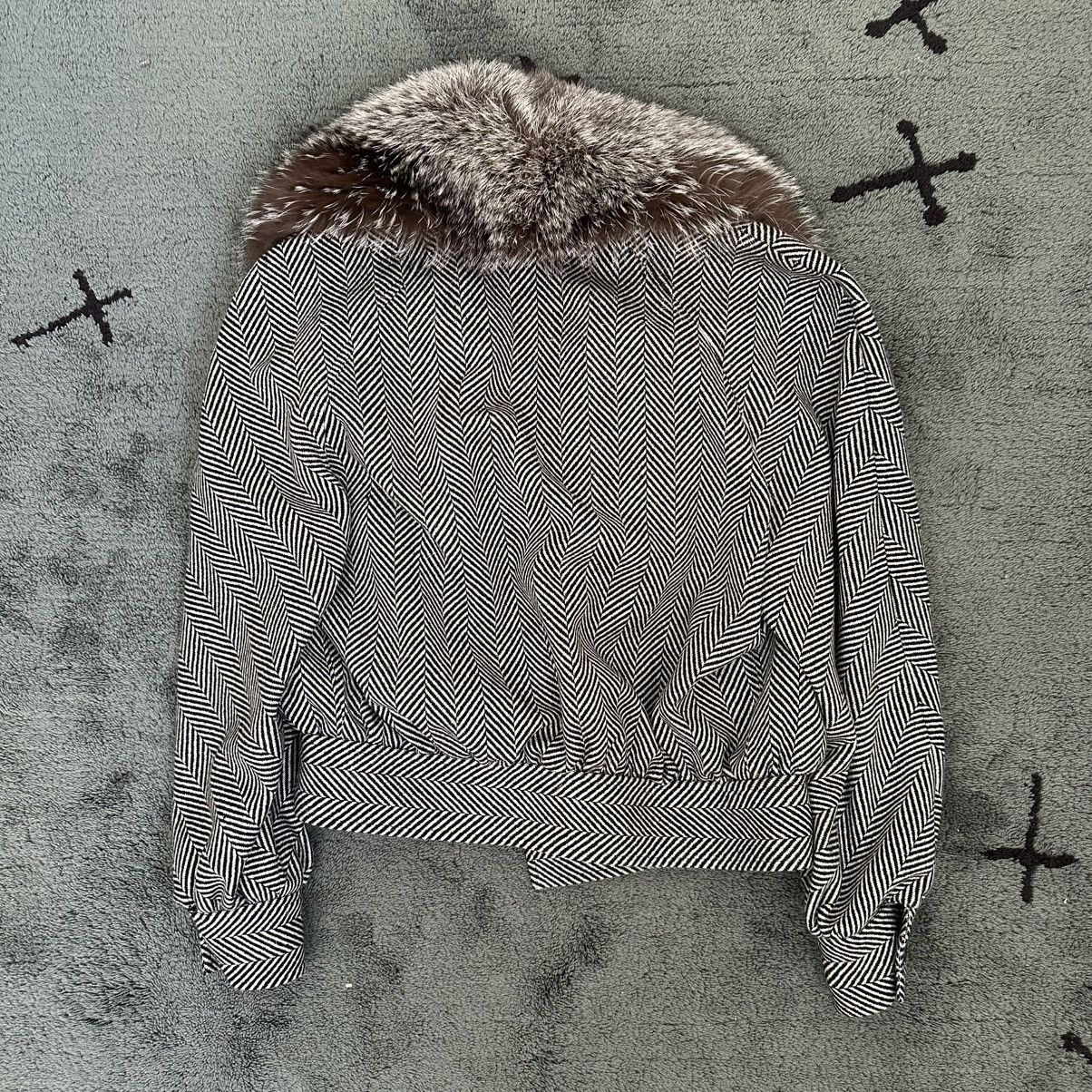 Valentino Archive Valentino Fall 1992 Fur Bomber Jacket Size S / US 4 / IT 40 - 2 Thumbnail