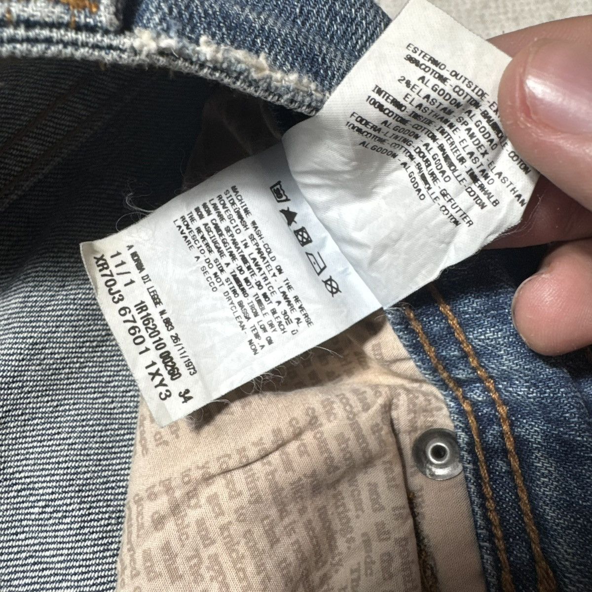 John Galliano drip john galliano distressed women jeans destroy avantgarde Size 27" / US 4 / IT 40 - 9 Thumbnail
